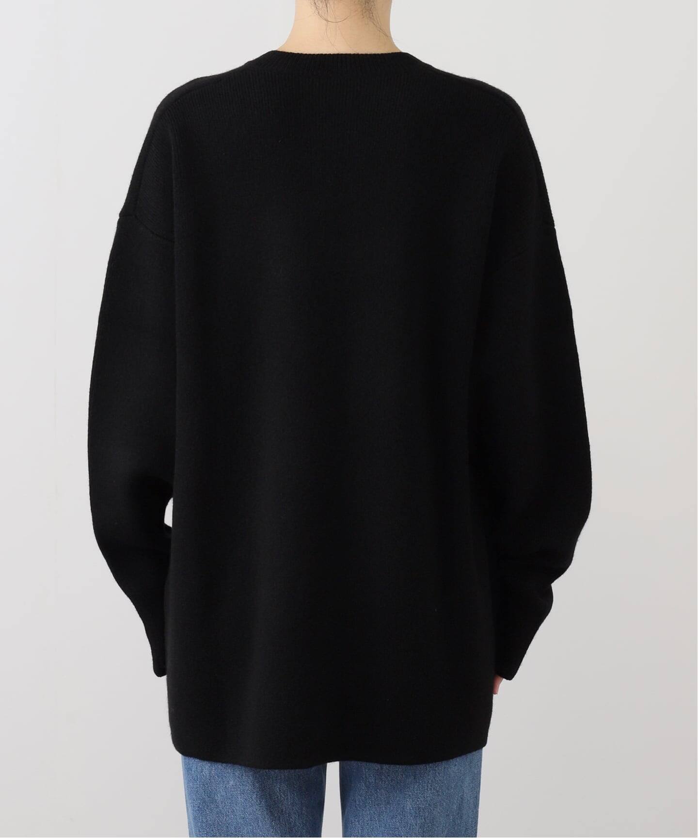 SEEALL シーオール ニット・セーター M 黒 【古着】【中古】【送料無料】 SEEALL/シーオール】DEEP V SWEATER（ニット／セーター）｜JOURNAL