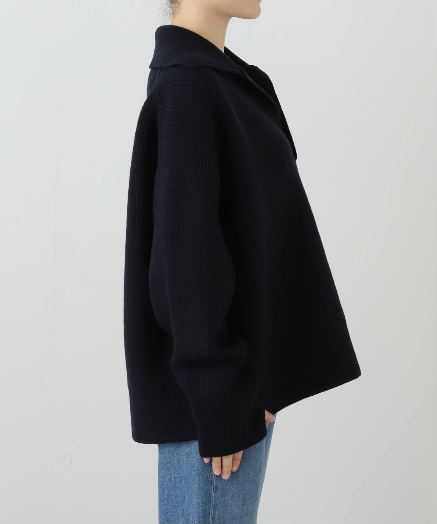 STUDIO NICHOLSON/スタジオ ニコルソン】 RIB COLLAR JUMPER（ニット