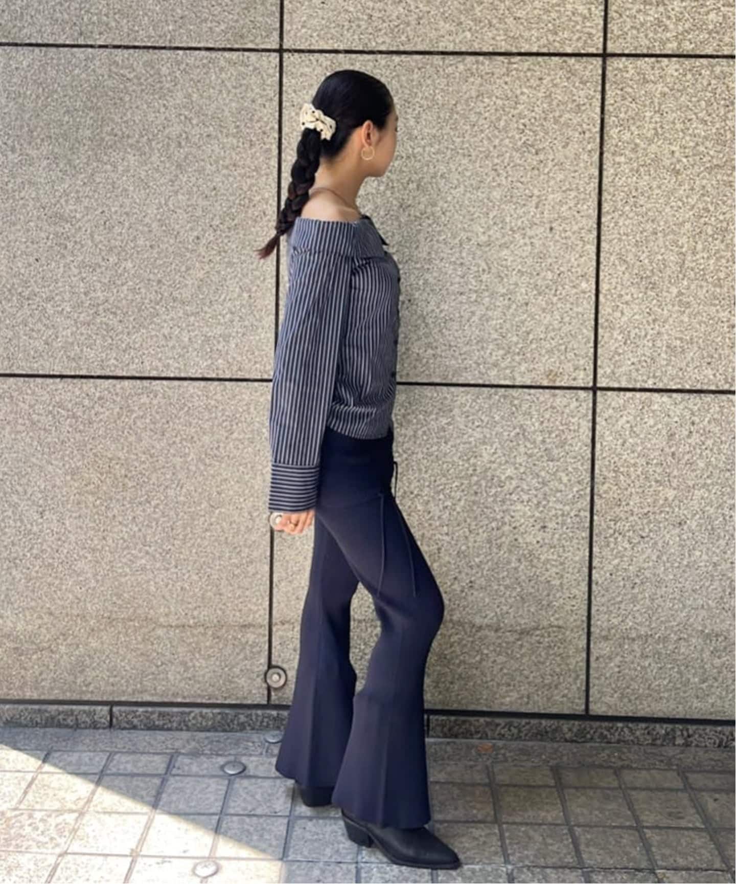 レースアップニットフレアパンツ（その他パンツ）｜Oriens