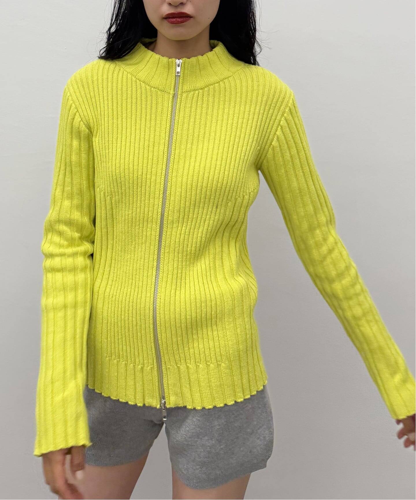 Oriens JOURNAL STANDARD ナナメジップニット フロントジップリブニットトップス（ニット／セーター）｜Oriens