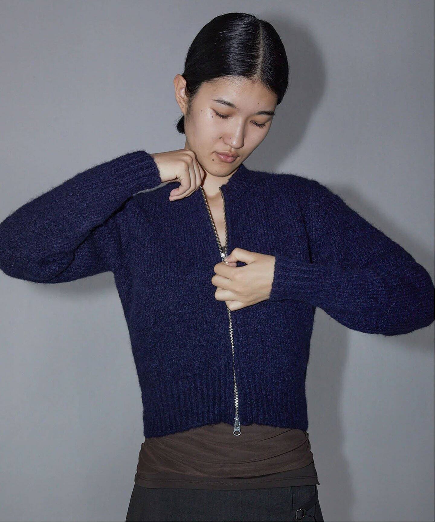 PALOMA WOOL/パロマ ウール】PLAISIR ZIP B PW24AW310A（ニット  