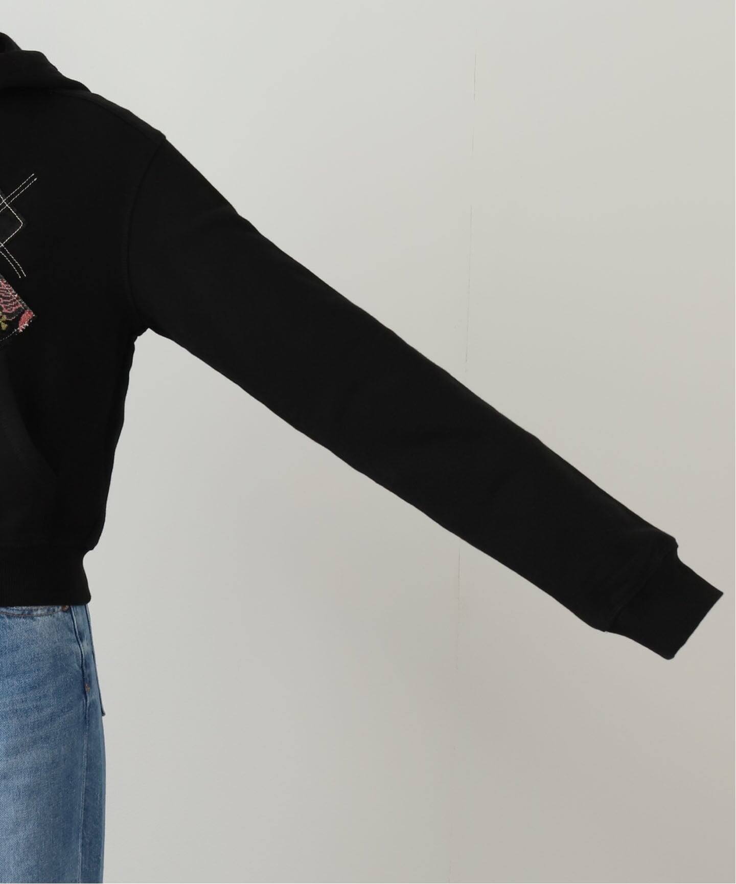 洋書 URY OPEN YY / オープンワイワイ】Knitted ARGYLE PATCHED HOODIE