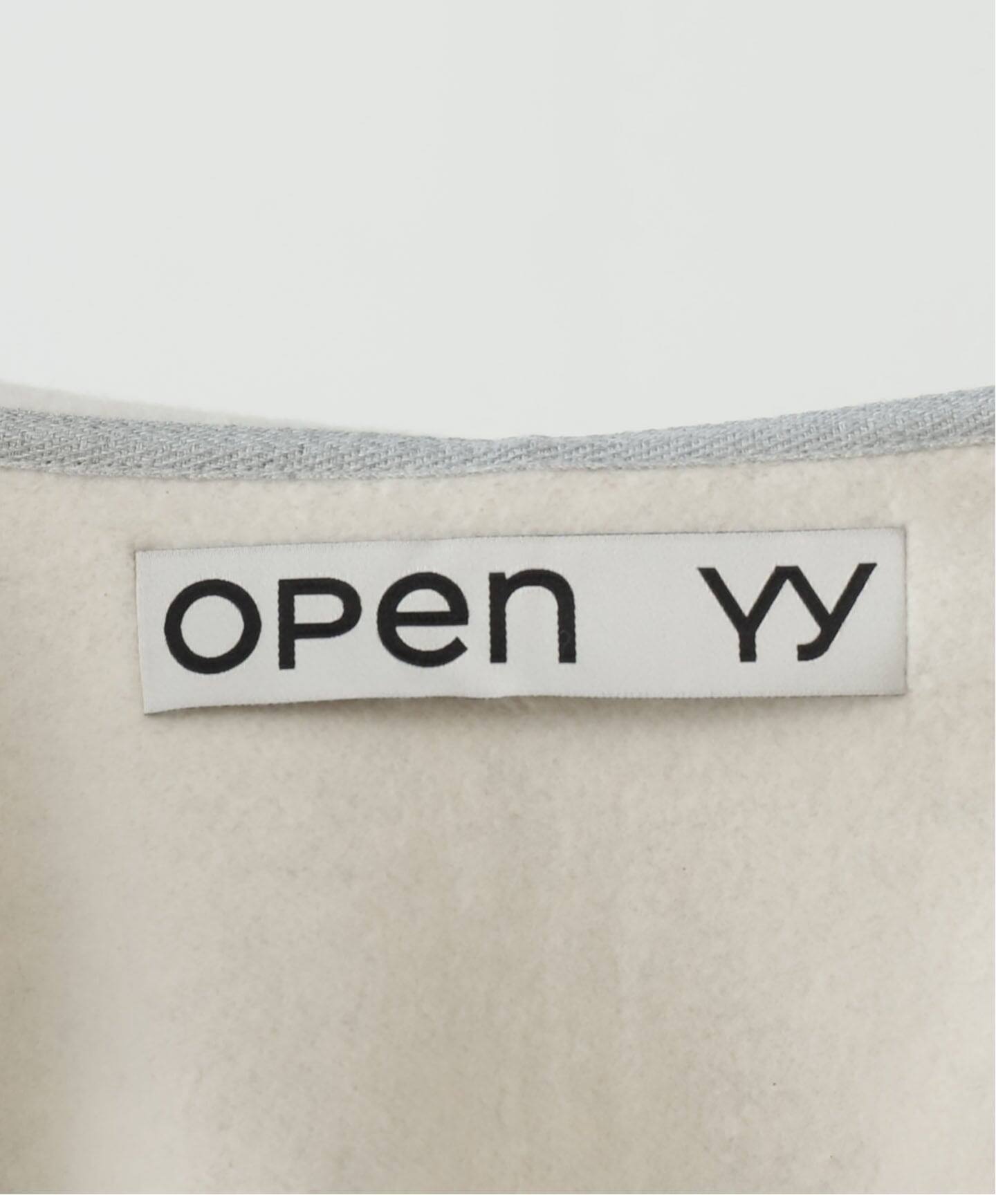 OPEN YY / オープンワイワイ】Knitted ARGYLE PATCHED HOODIE