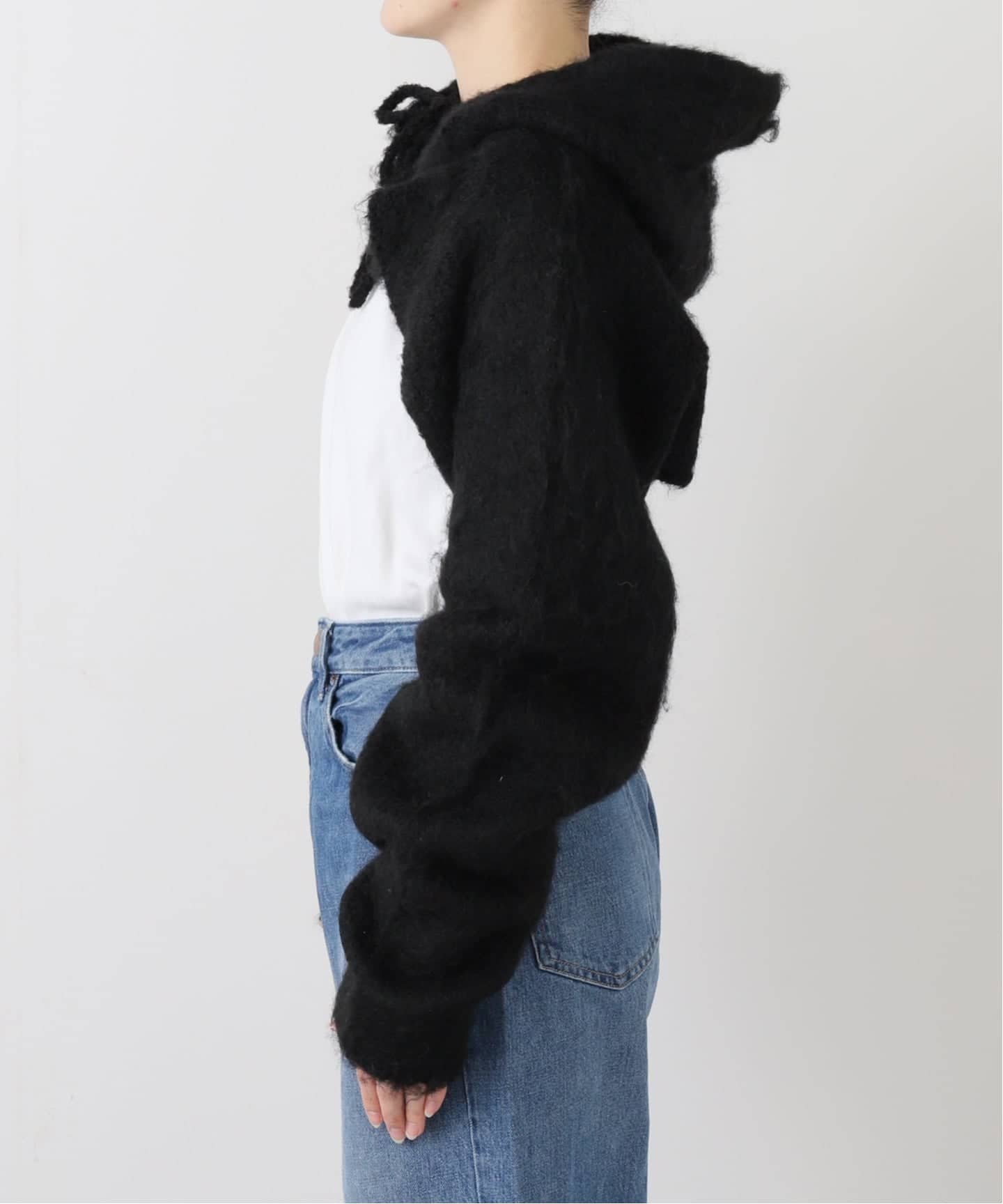 VIAVANDA/ヴィアヴァンダ】2WAY HOODED MUFFLER KNIT（マフラー