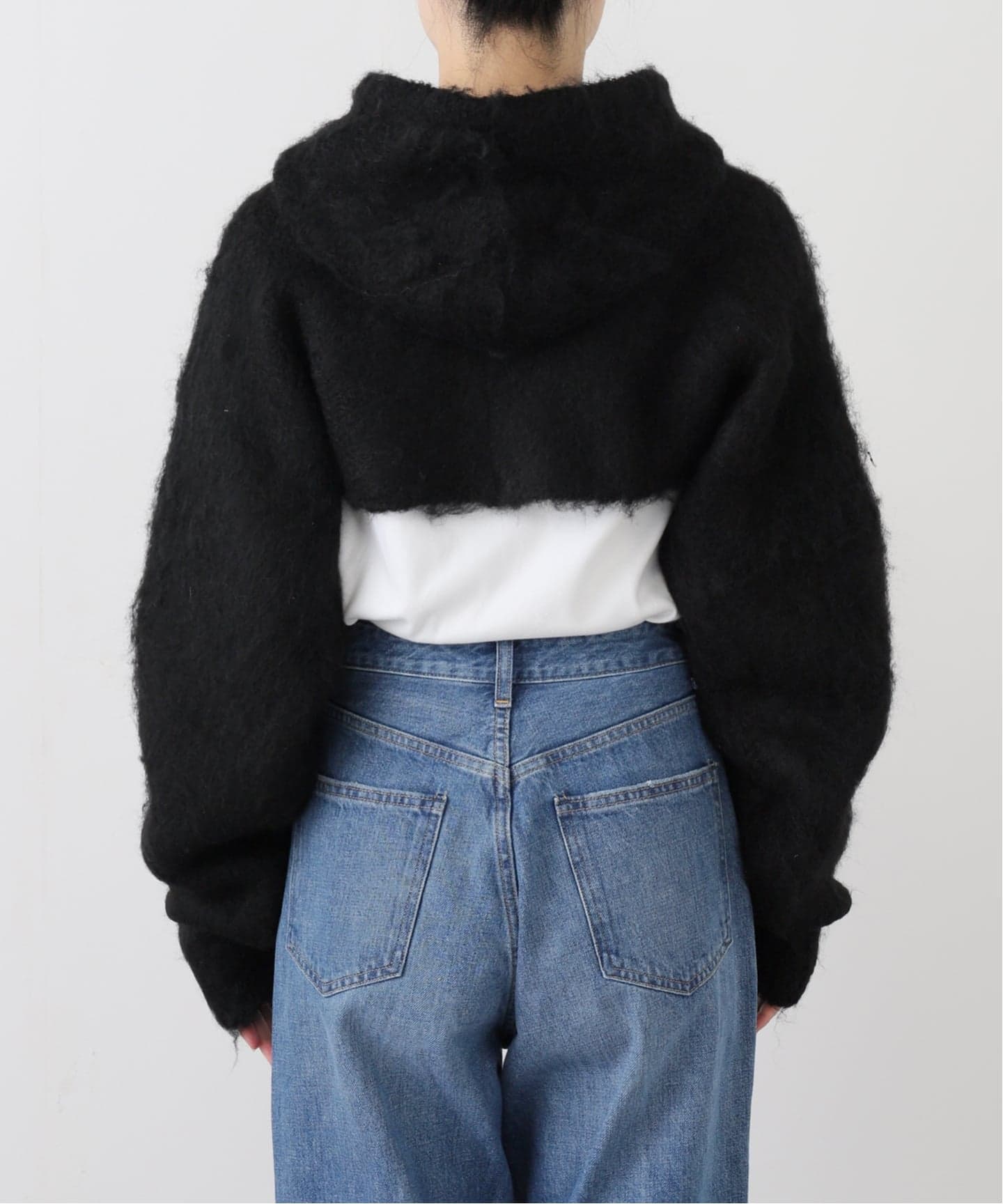 VIAVANDA/ヴィアヴァンダ】2WAY HOODED MUFFLER KNIT（マフラー