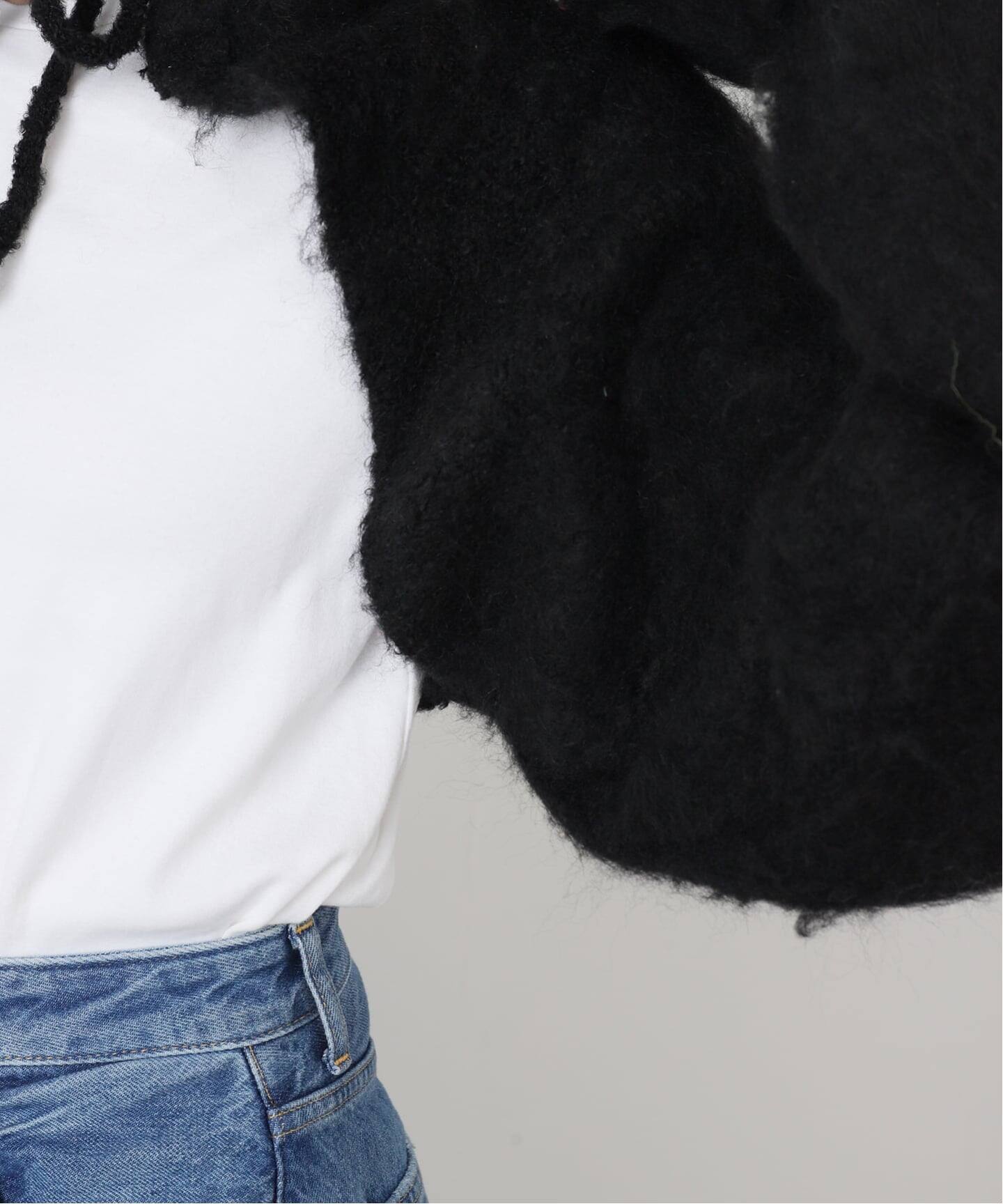 VIAVANDA/ヴィアヴァンダ】2WAY HOODED MUFFLER KNIT（マフラー