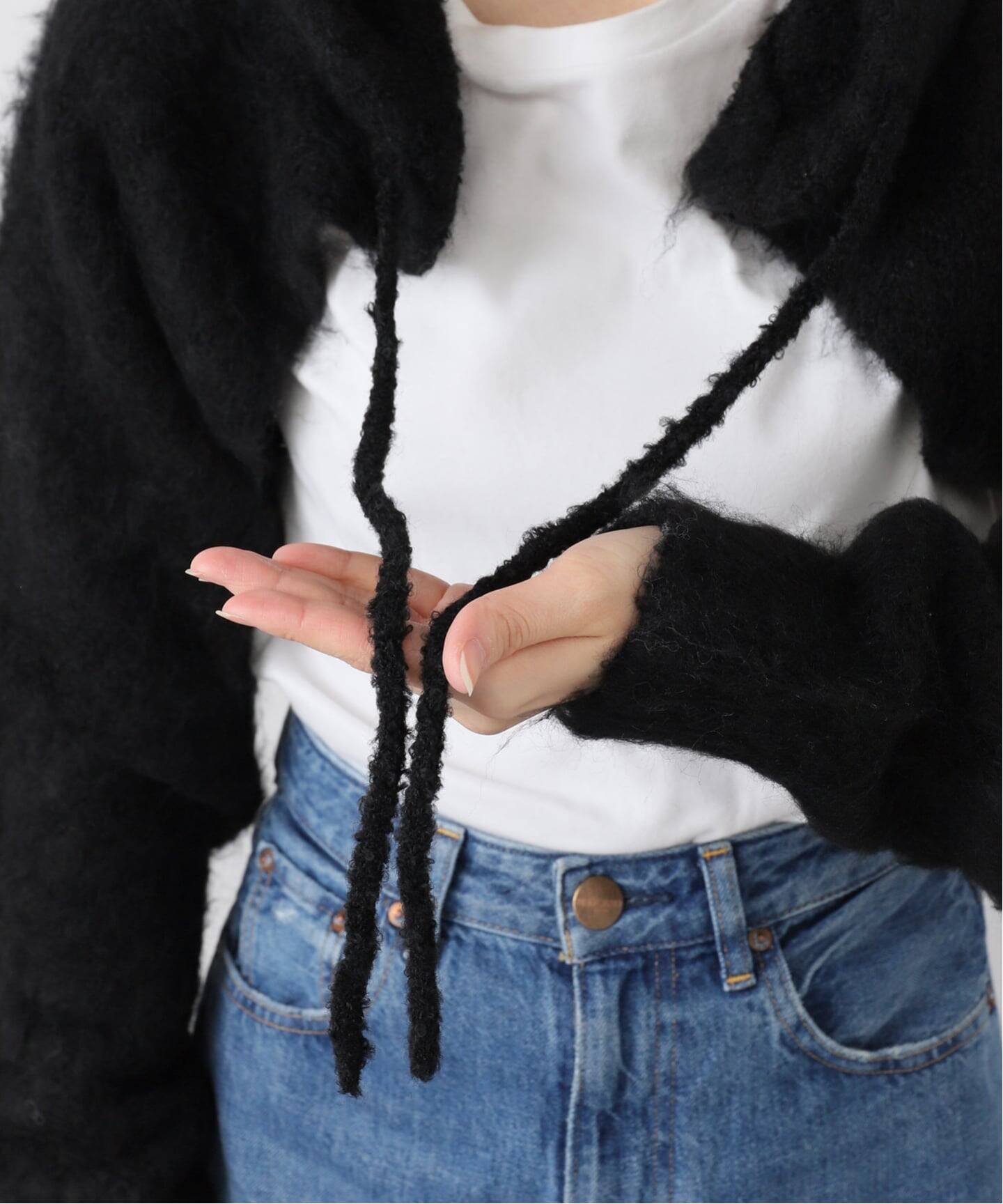 VIAVANDA/ヴィアヴァンダ】2WAY HOODED MUFFLER KNIT（マフラー