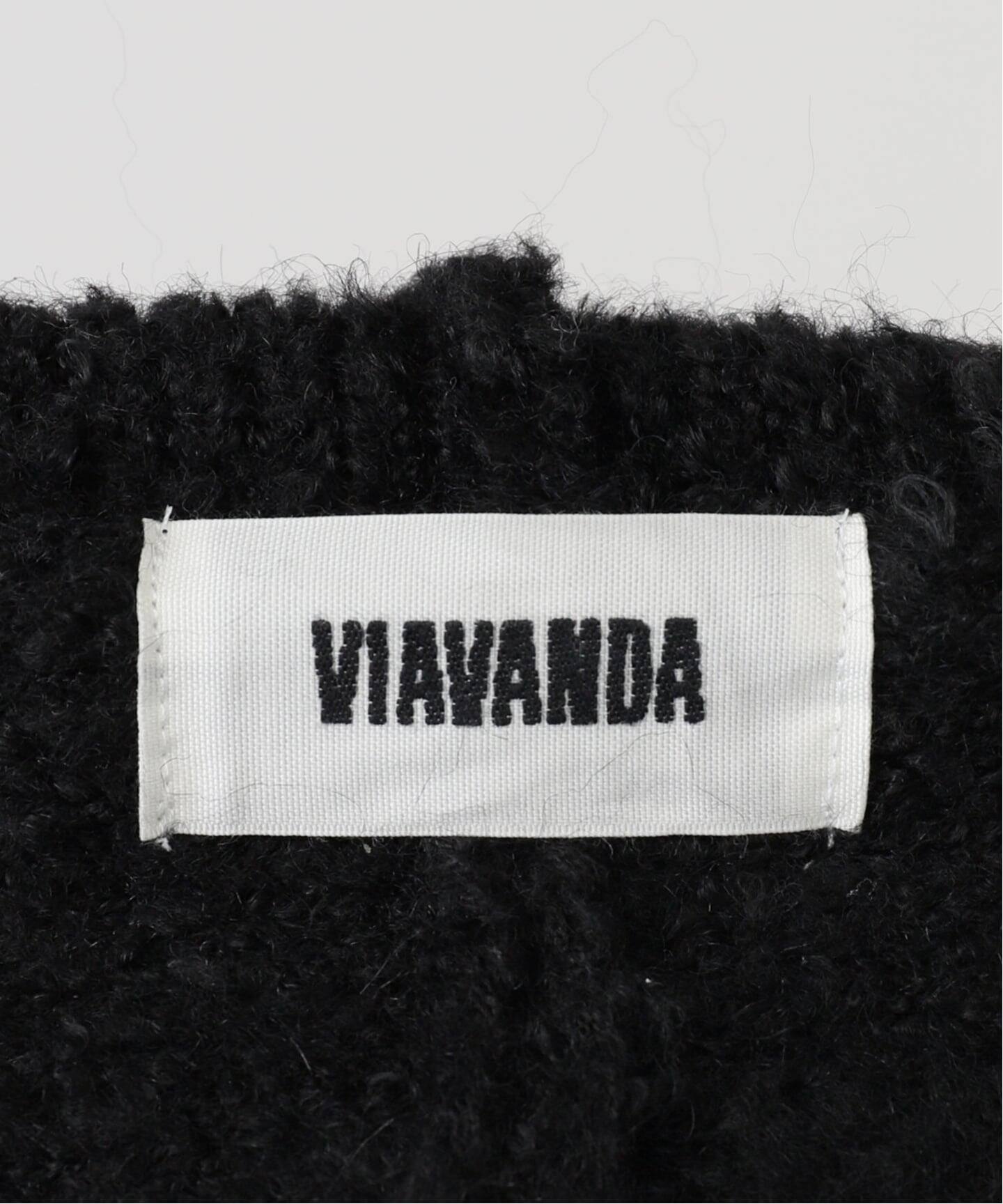 VIAVANDA/ヴィアヴァンダ】2WAY HOODED MUFFLER KNIT（マフラー