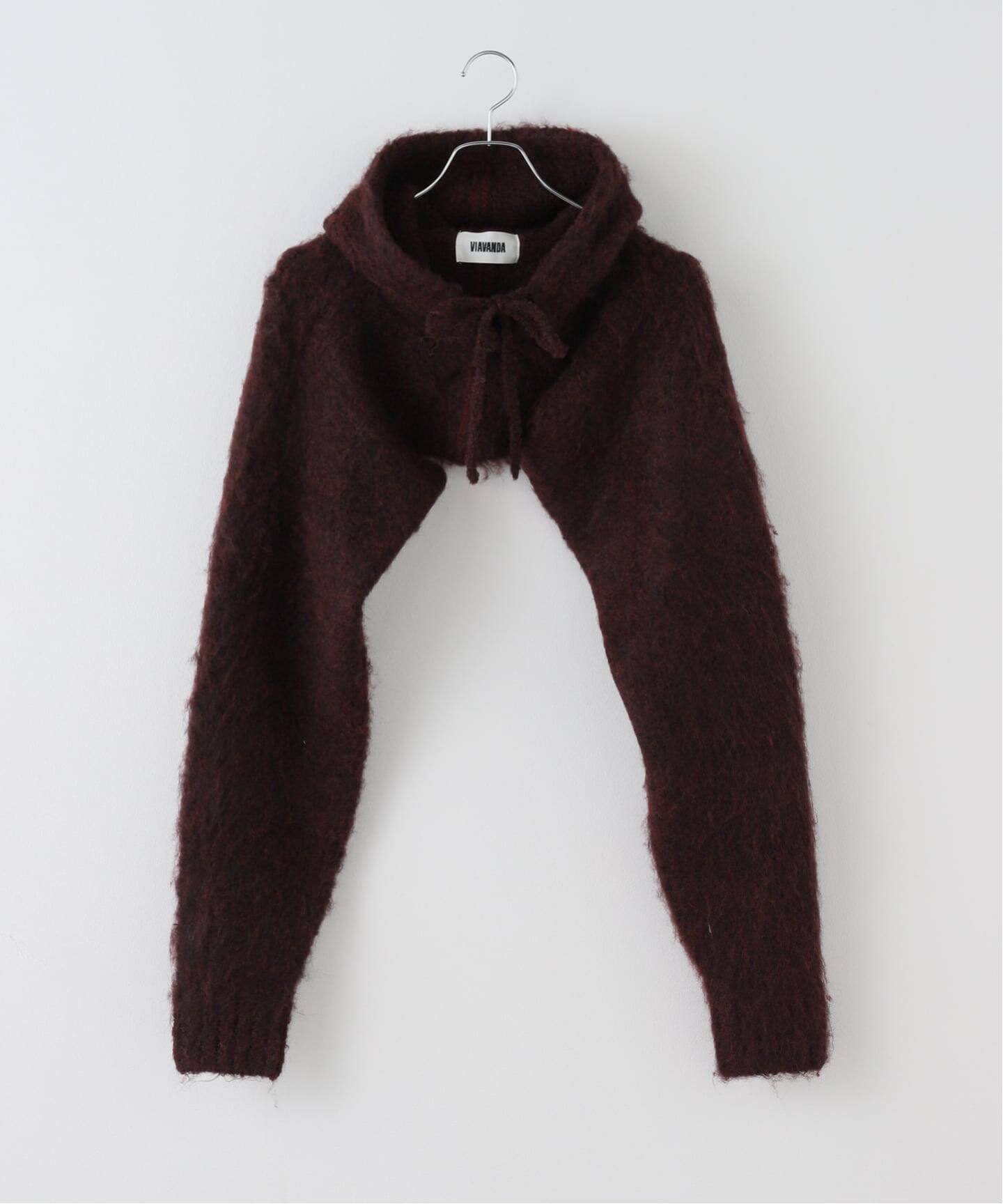 VIAVANDA/ヴィアヴァンダ】2WAY HOODED MUFFLER KNIT（マフラー 