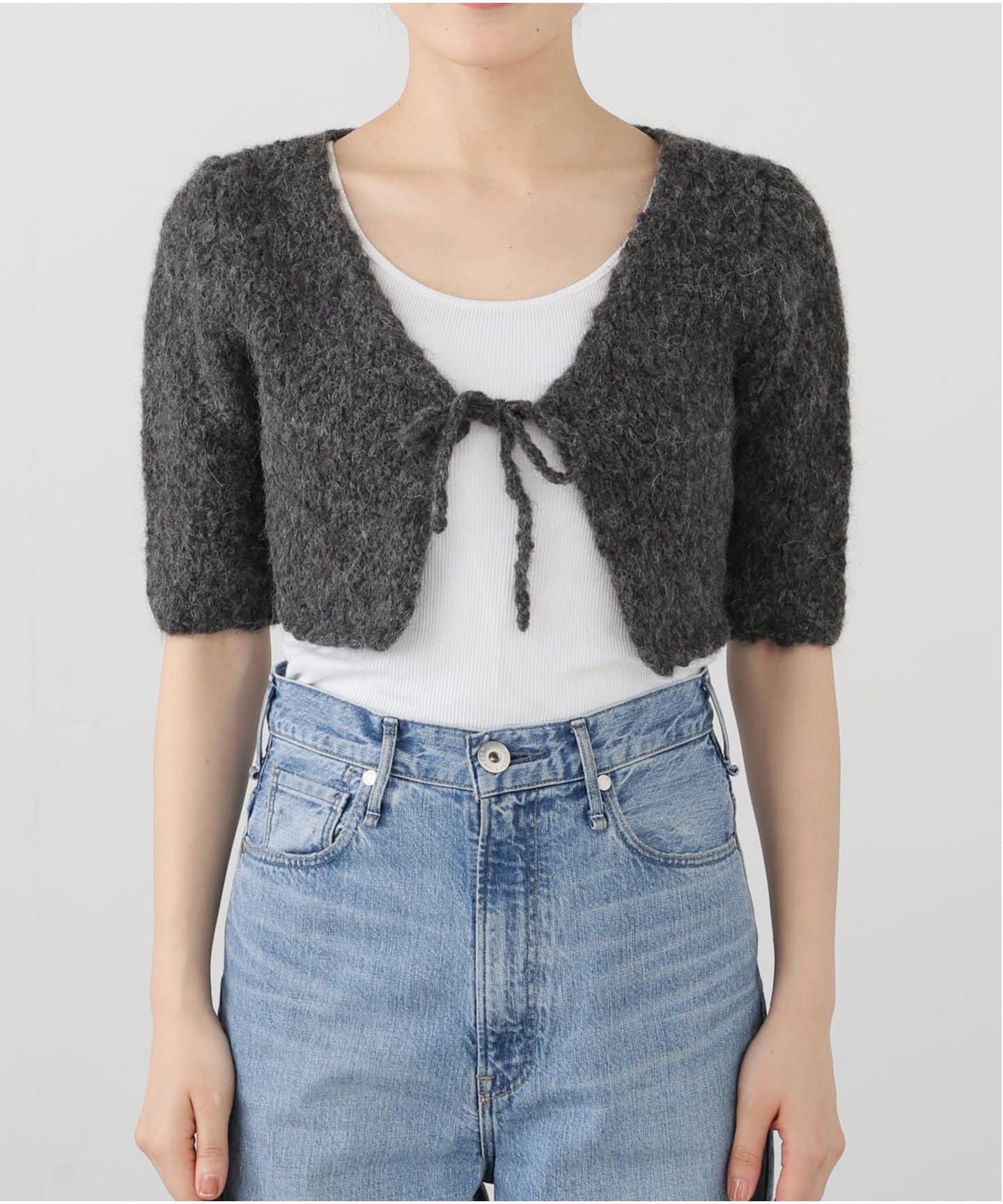 paloma wool ダークグレー カーディガン 背面プリント 89 paloma wool ダークグレー カーディガン 背面プリント 89