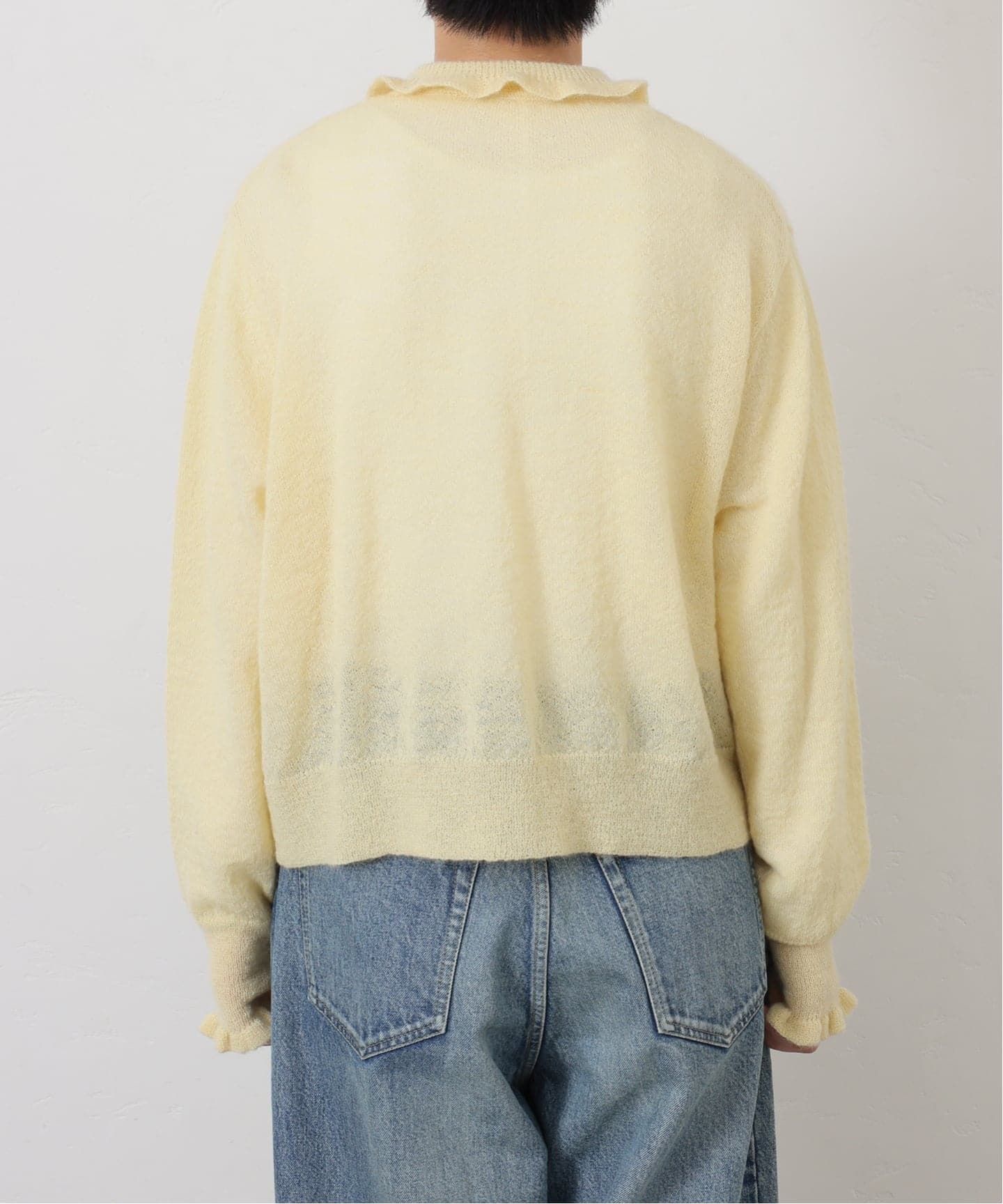 journal standard luxe モヘヤカーディガン モヘヤMIX フリルカラーカーディガン（カーディガン）｜journal