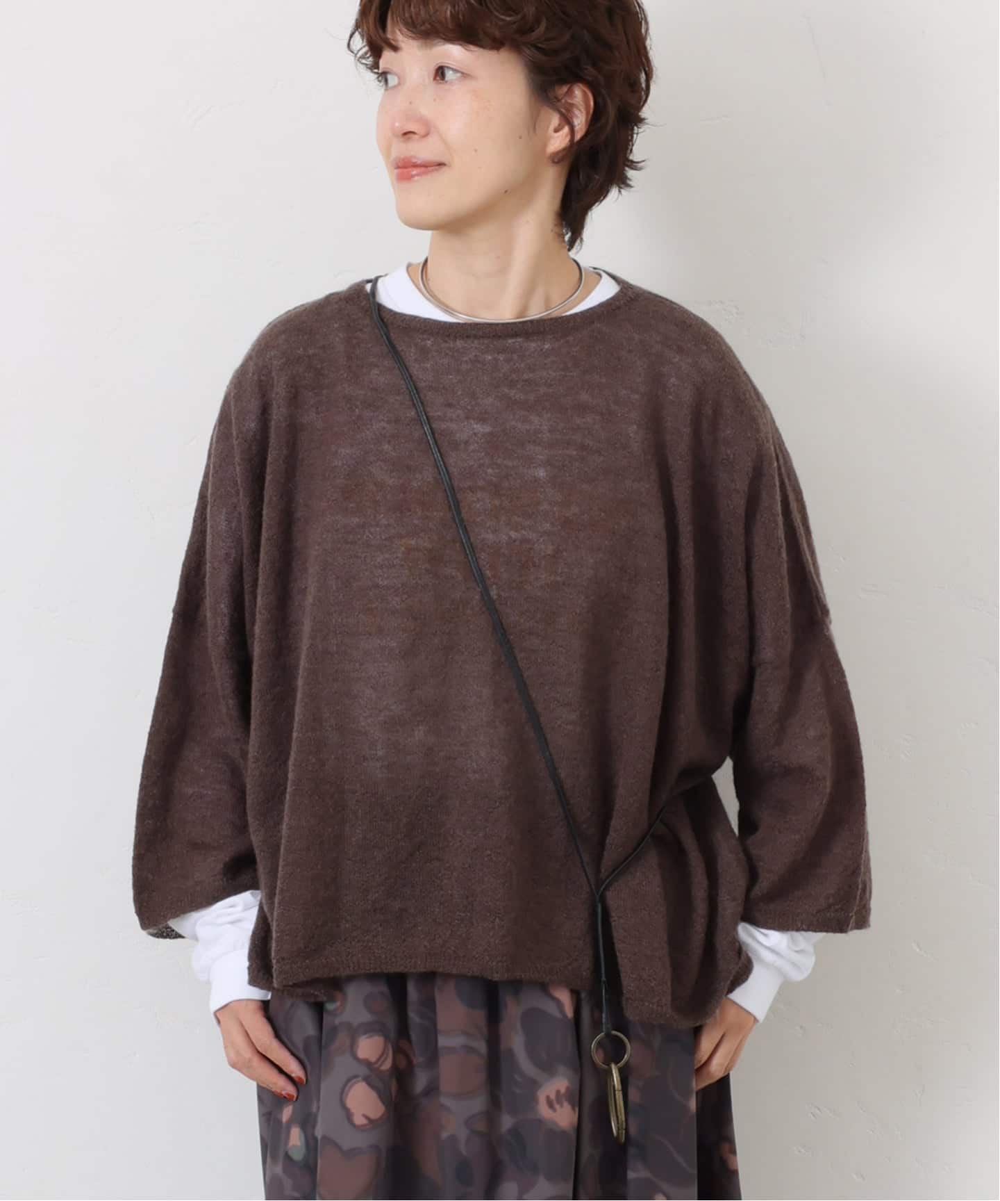 JOURNAL STANDARD L'ESSAGE モヘヤプルオーバー JOURNAL STANDARD L'ESSAGE 3GモヘヤMIXプルオーバー トップス