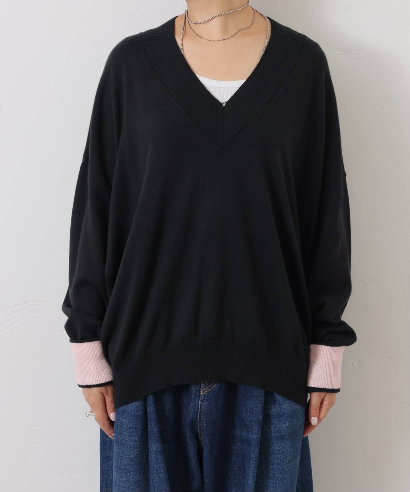 C/Caテンジク Vネックプルオーバー（ニット／セーター