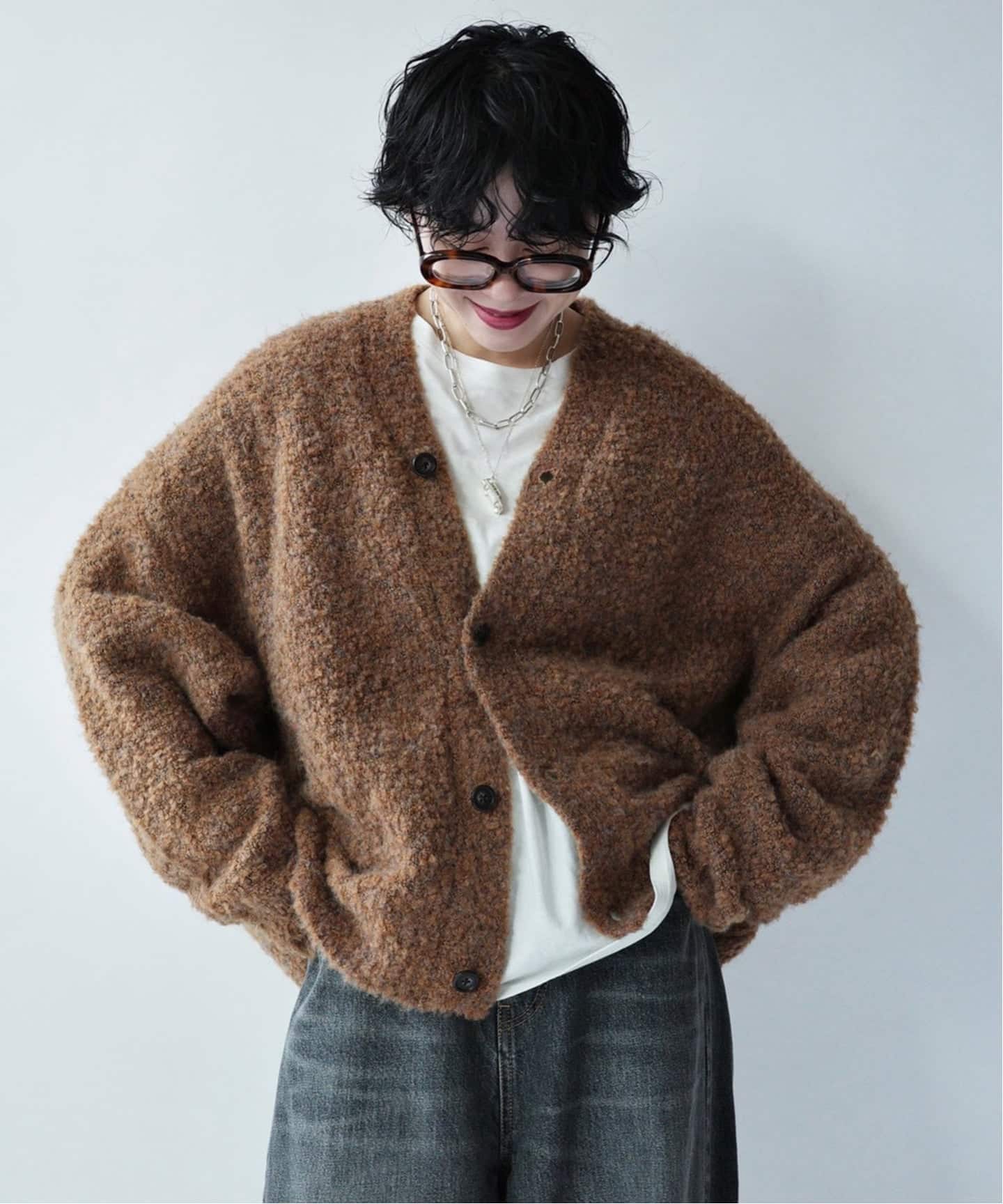 追加予約》ブークレー Vネックカーディガン（カーディガン