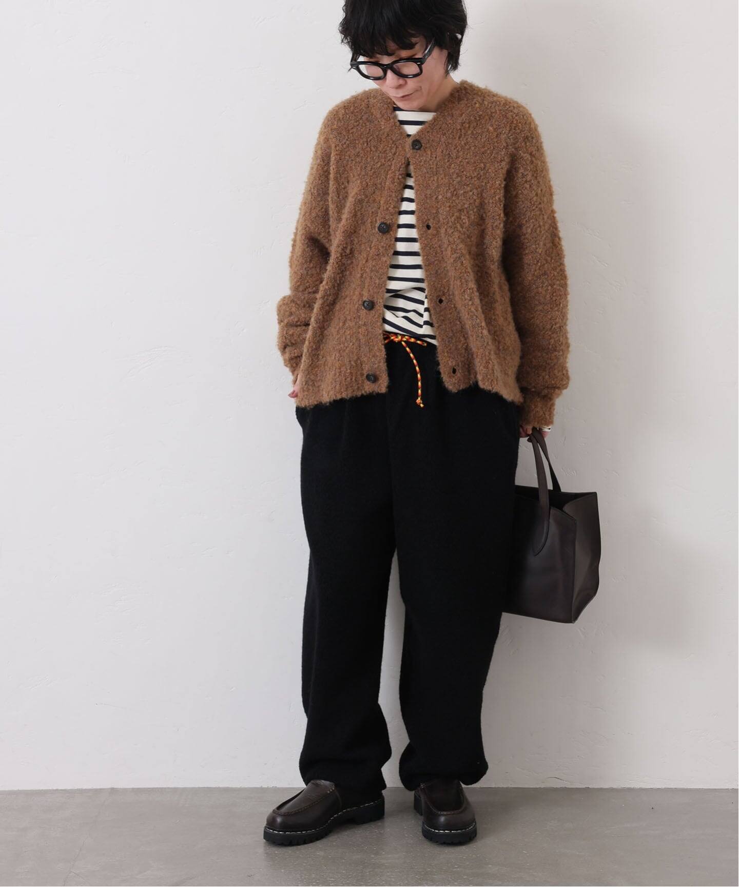 追加》ブークレー Vネックカーディガン（カーディガン）｜journal