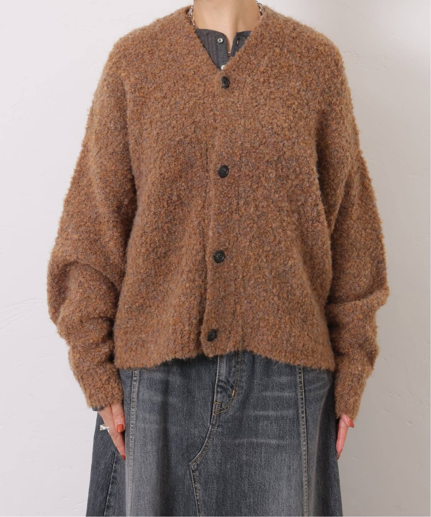 追加》ブークレー Vネックカーディガン（カーディガン）｜journal