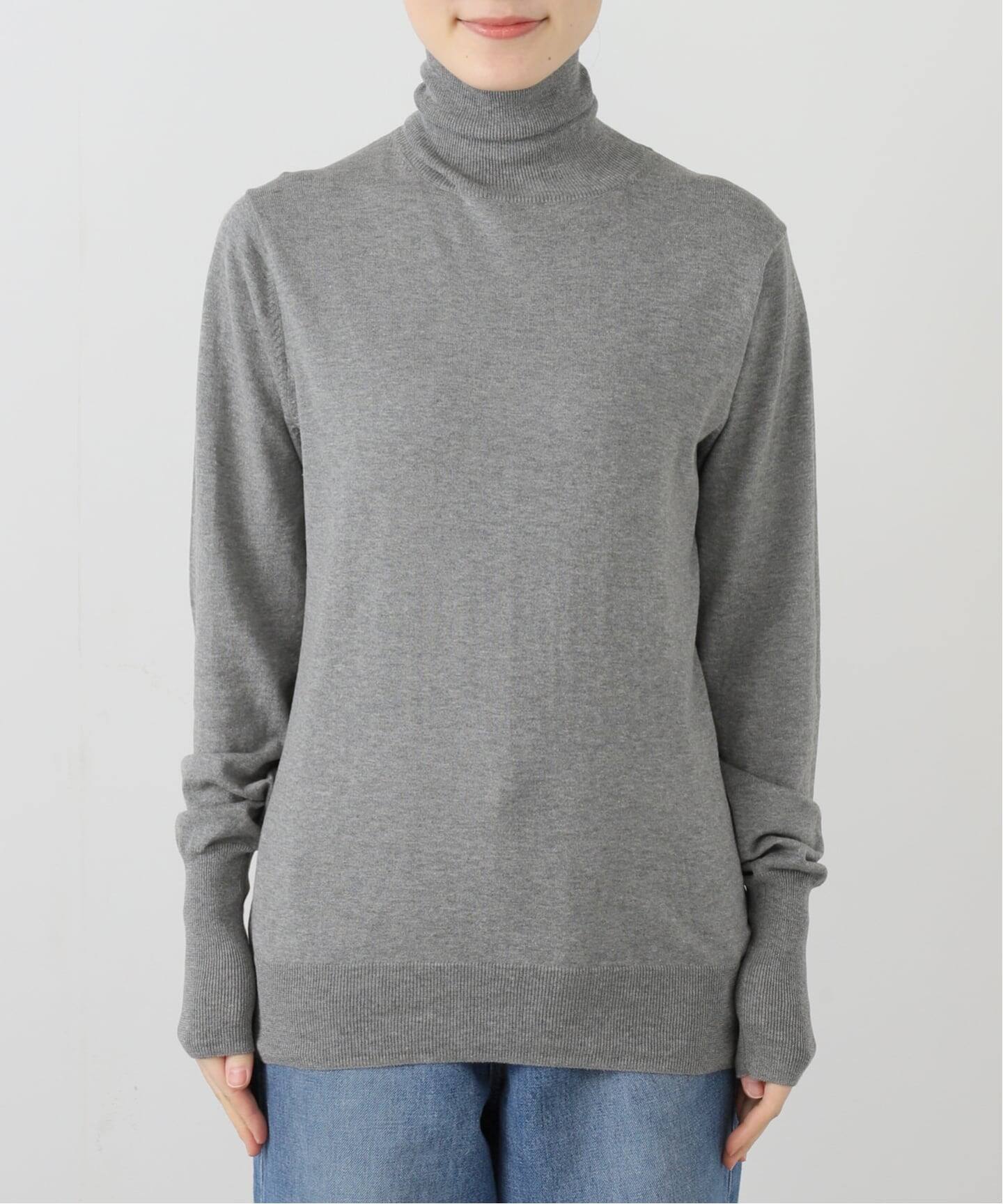 HGコットン タートルネックプルオーバー（ニット／セーター）｜journal