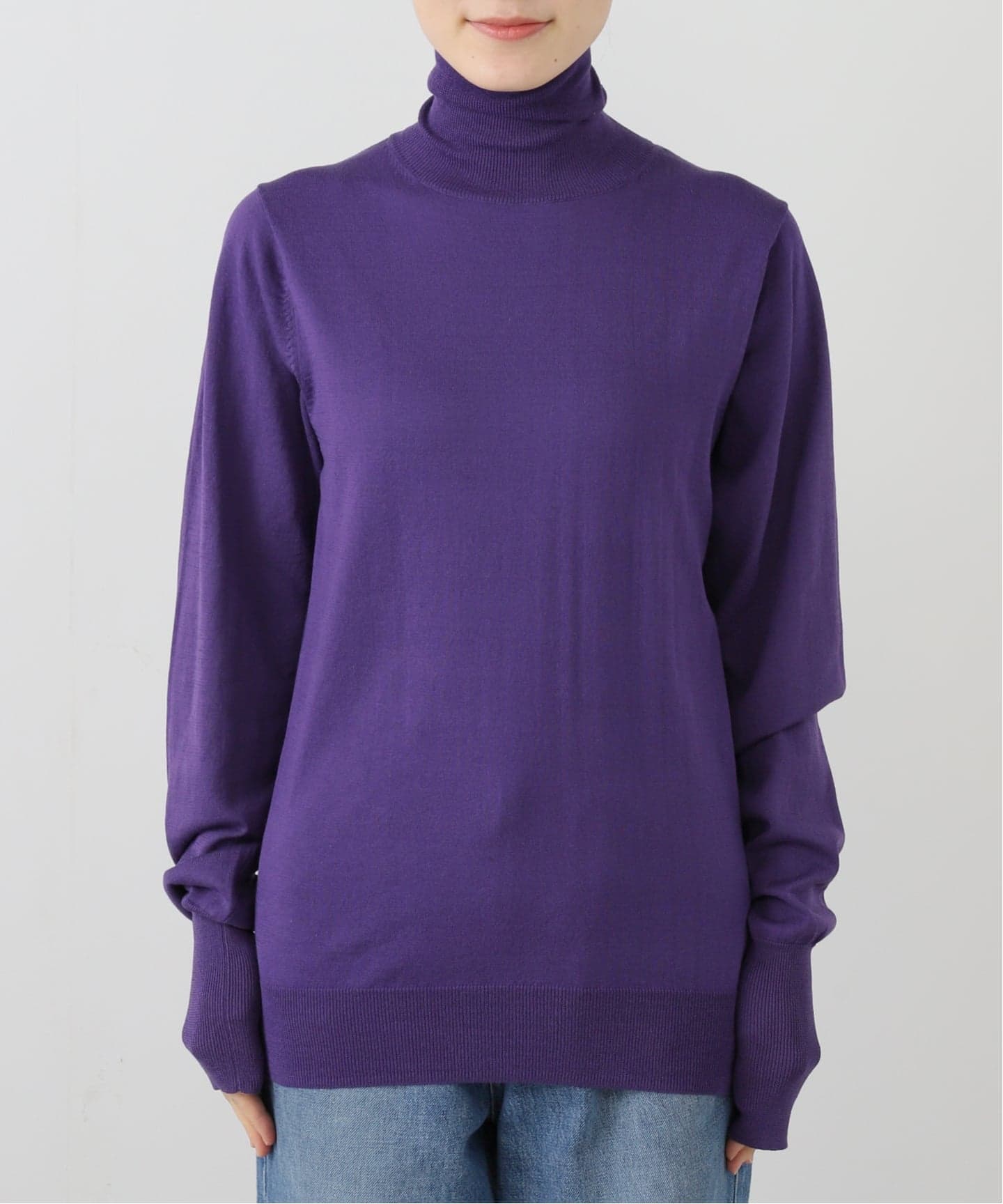 HGコットン タートルネックプルオーバー（ニット／セーター）｜journal