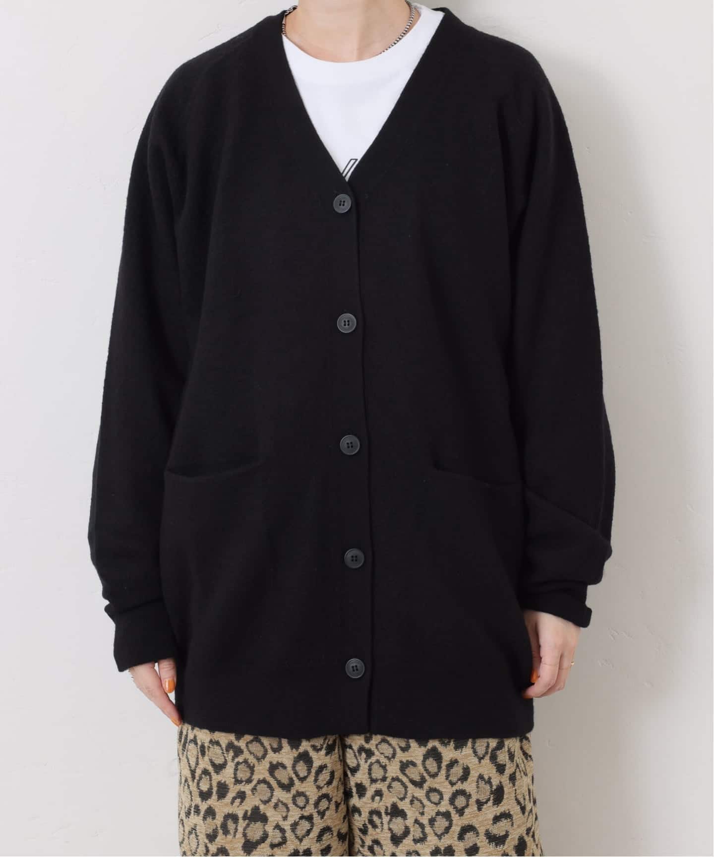 DRIES VAN NOTEN メリノウールカーディガン-White/M ボイルメリノウールカーディガン（カーディガン）｜journal