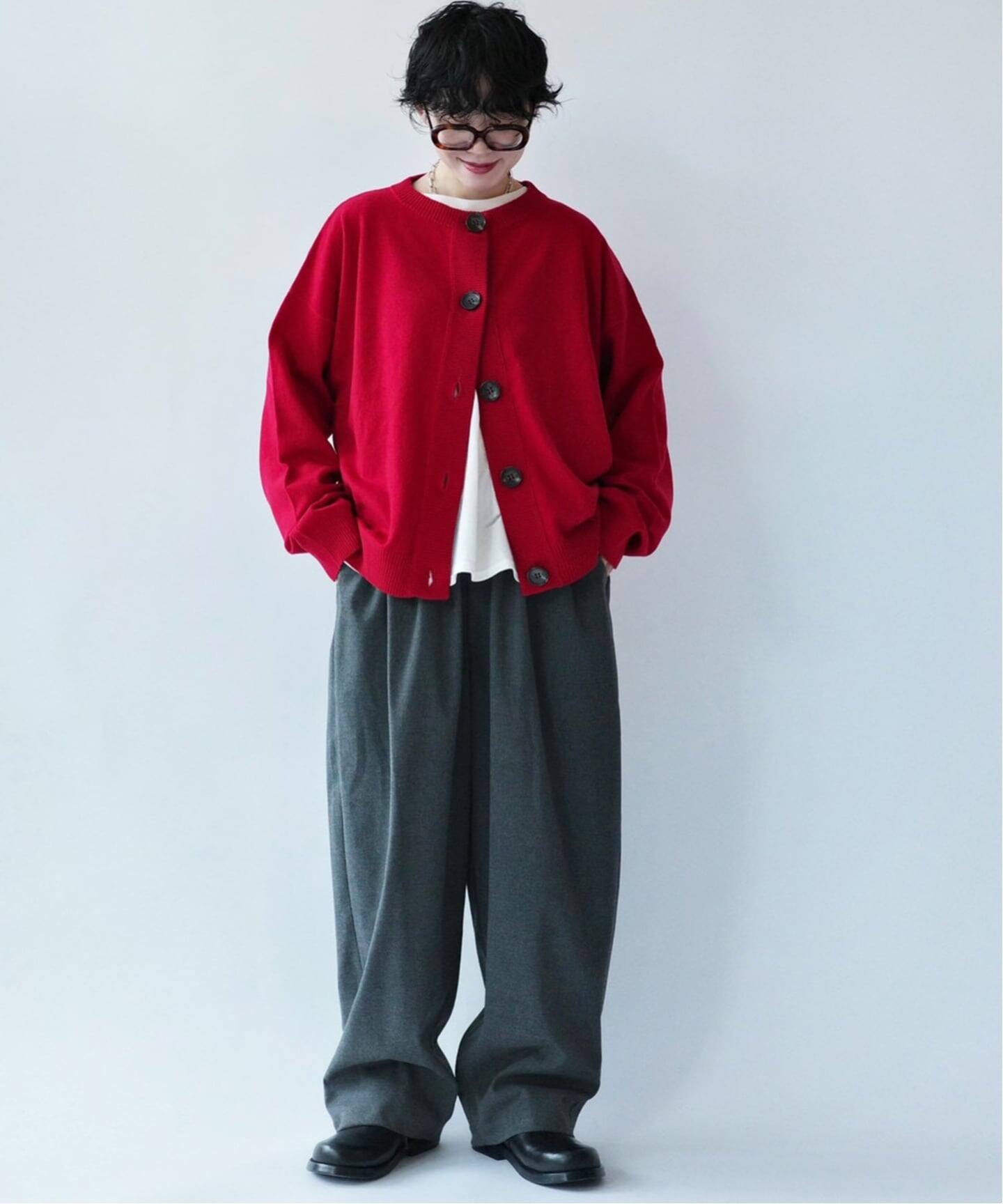 リブデザインカーディガン　ジャーナルスタンダードラックス リブデザインカーディガン（カーディガン）｜journal standard luxe