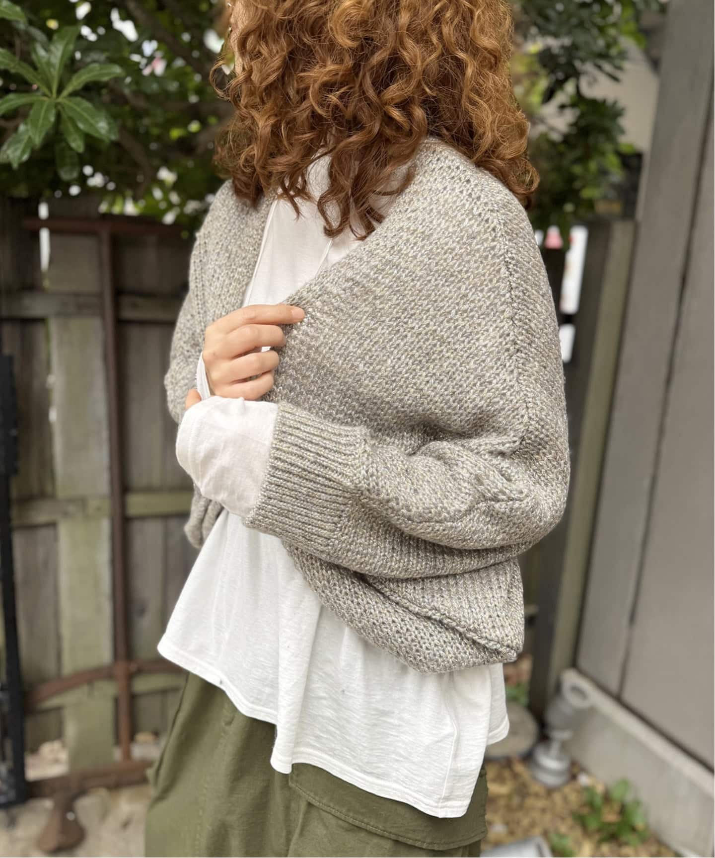 ラメMIXメッシュカーディガン（カーディガン）｜journal standard luxe