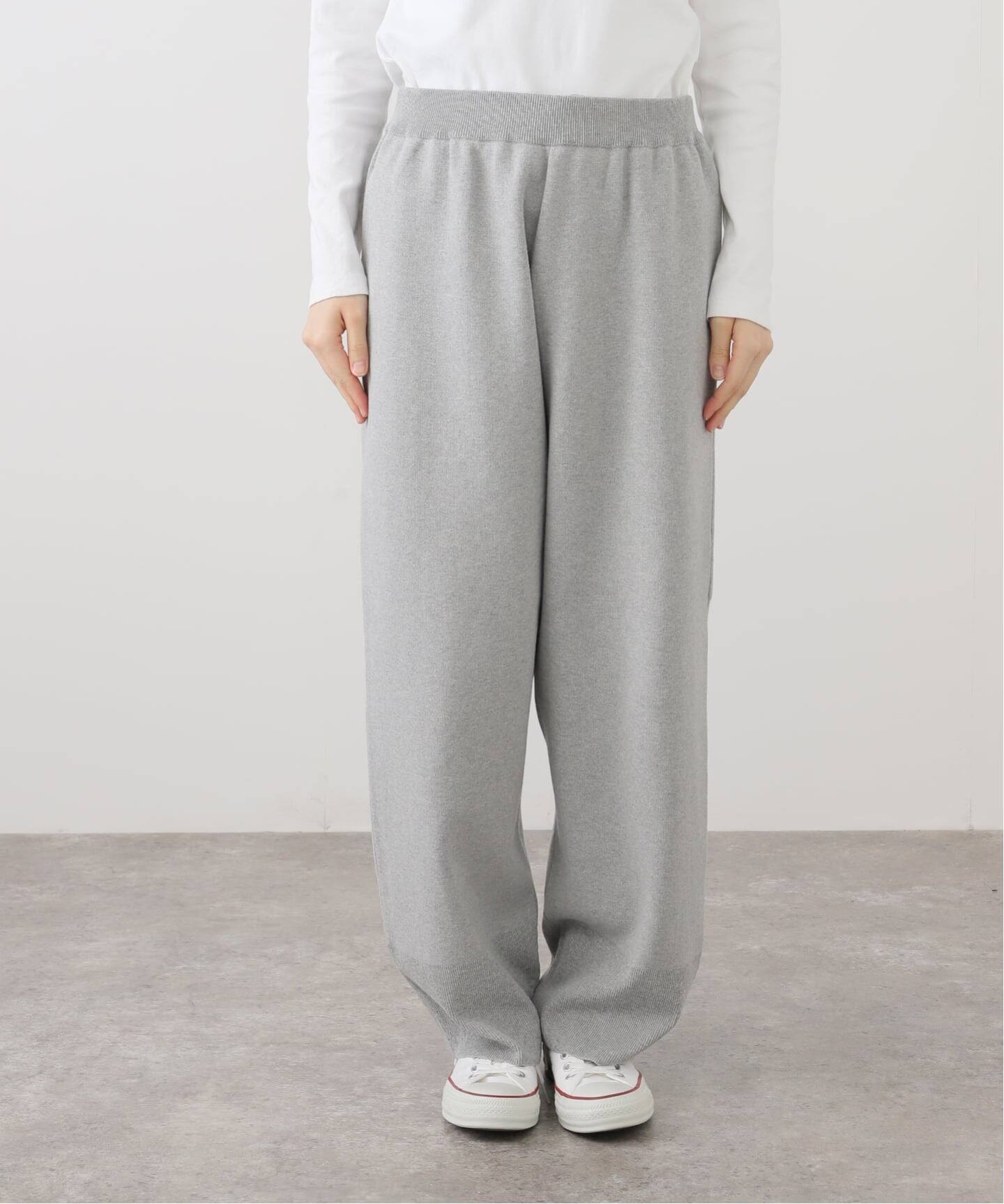 【ATON】 50/3 ORGANIC SMOOTH TAPERED KNIT ATON】 50/3 ORGANIC SMOOTH TAPERED KNIT PA（その他パンツ