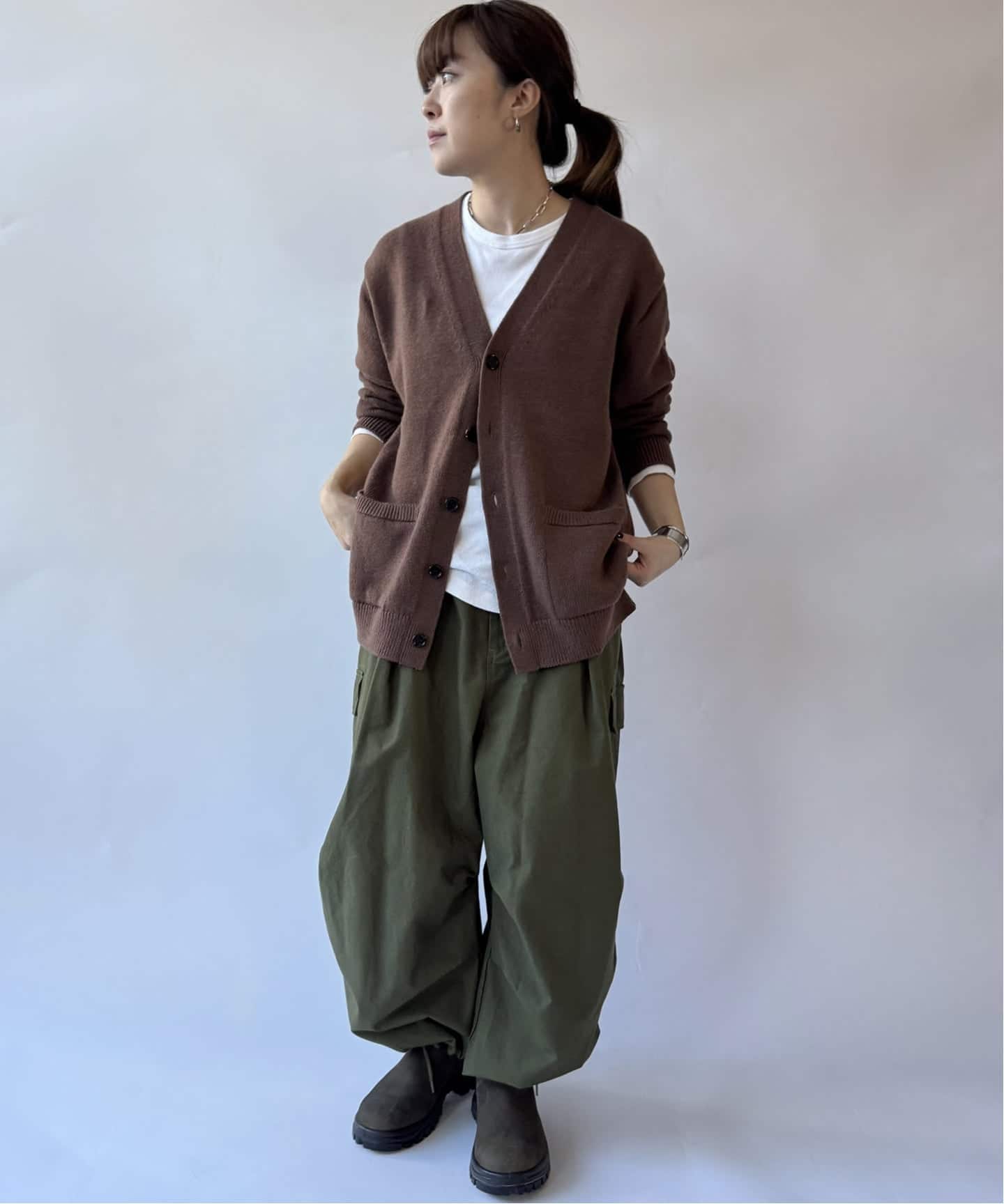 yonetomi】WASHABLE BOUMOU MERINO C/D（カーディガン）｜journal