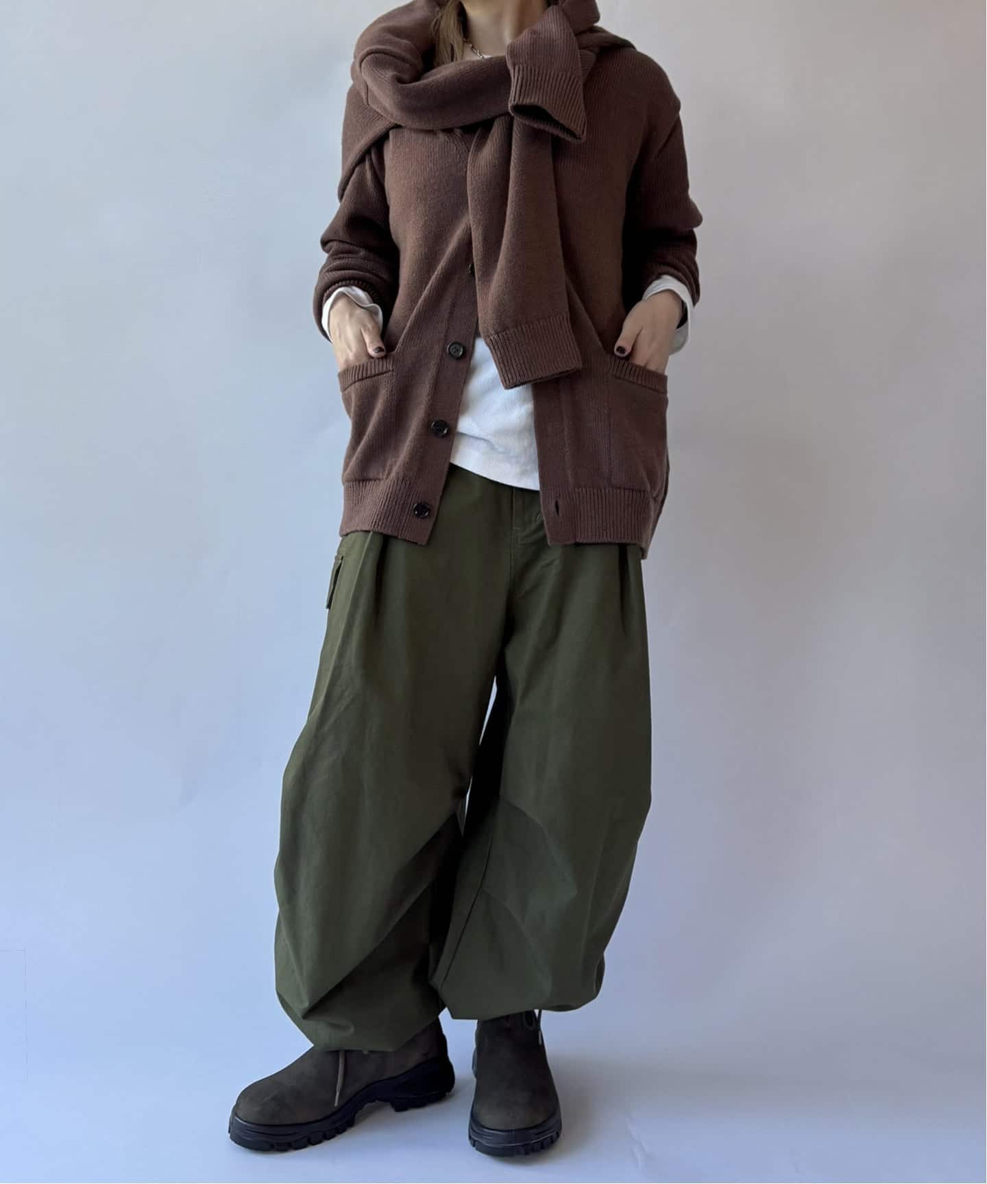 yonetomi】WASHABLE BOUMOU MERINO C/D（カーディガン）｜journal
