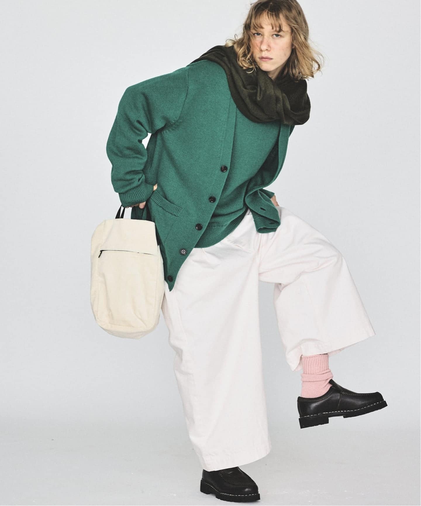美品 2025AW ジャーナルスタンダードラックス journal standard luxe yonetomi WASHABLE BOUMOU MERINO C/D＼ベージュ【2400014845693】 JOURNAL STANDARD LUXE（ジャーナルスタンダード ラックス） 美品