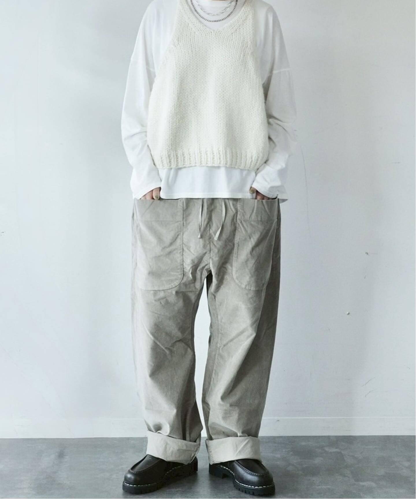 ALBUM DI FAMIGLIA ニットベスト 100%シルク