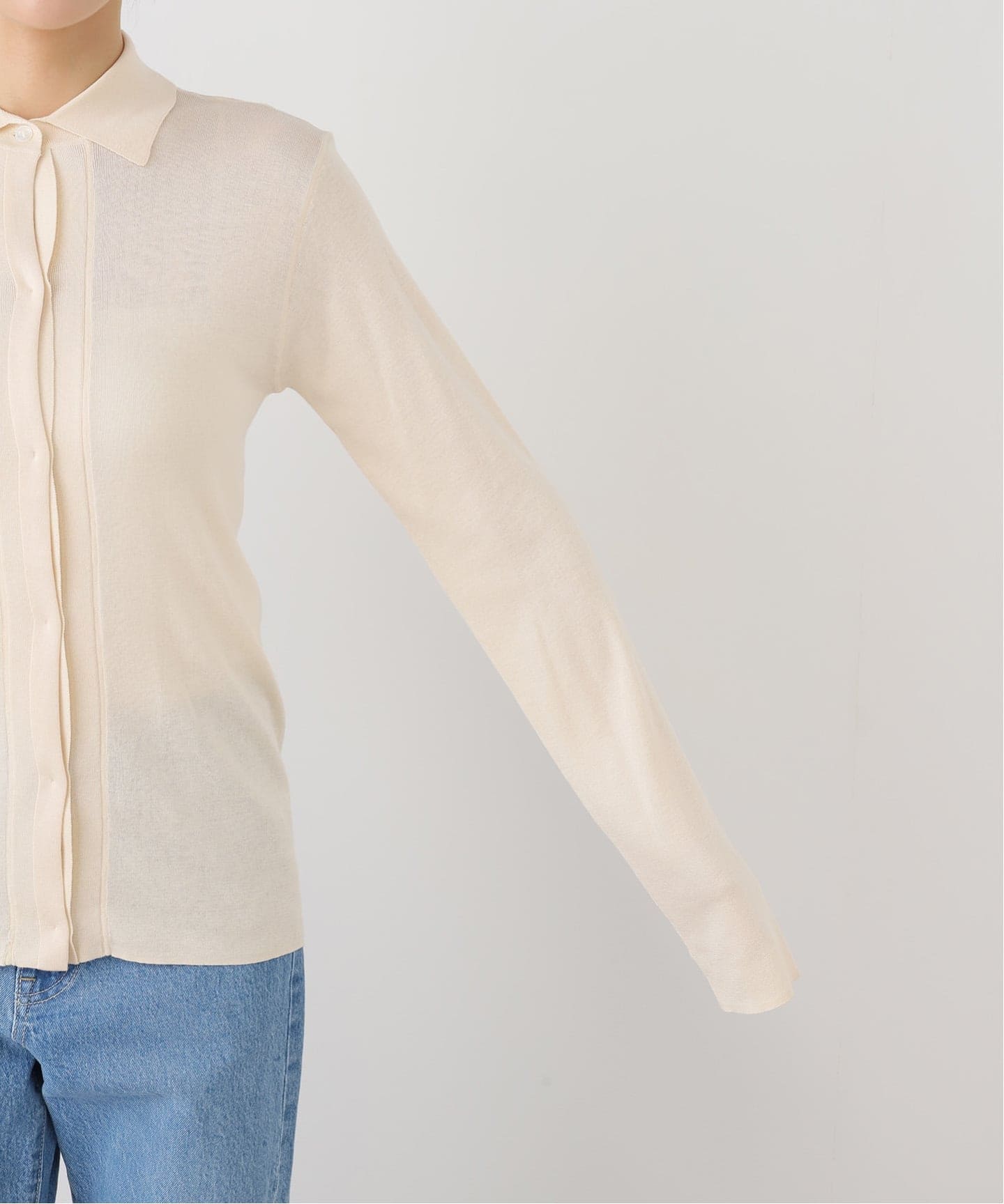 seya.】HIGH GAUZE SILK SHIRT/ULTRA FINE 2（ニット／セーター