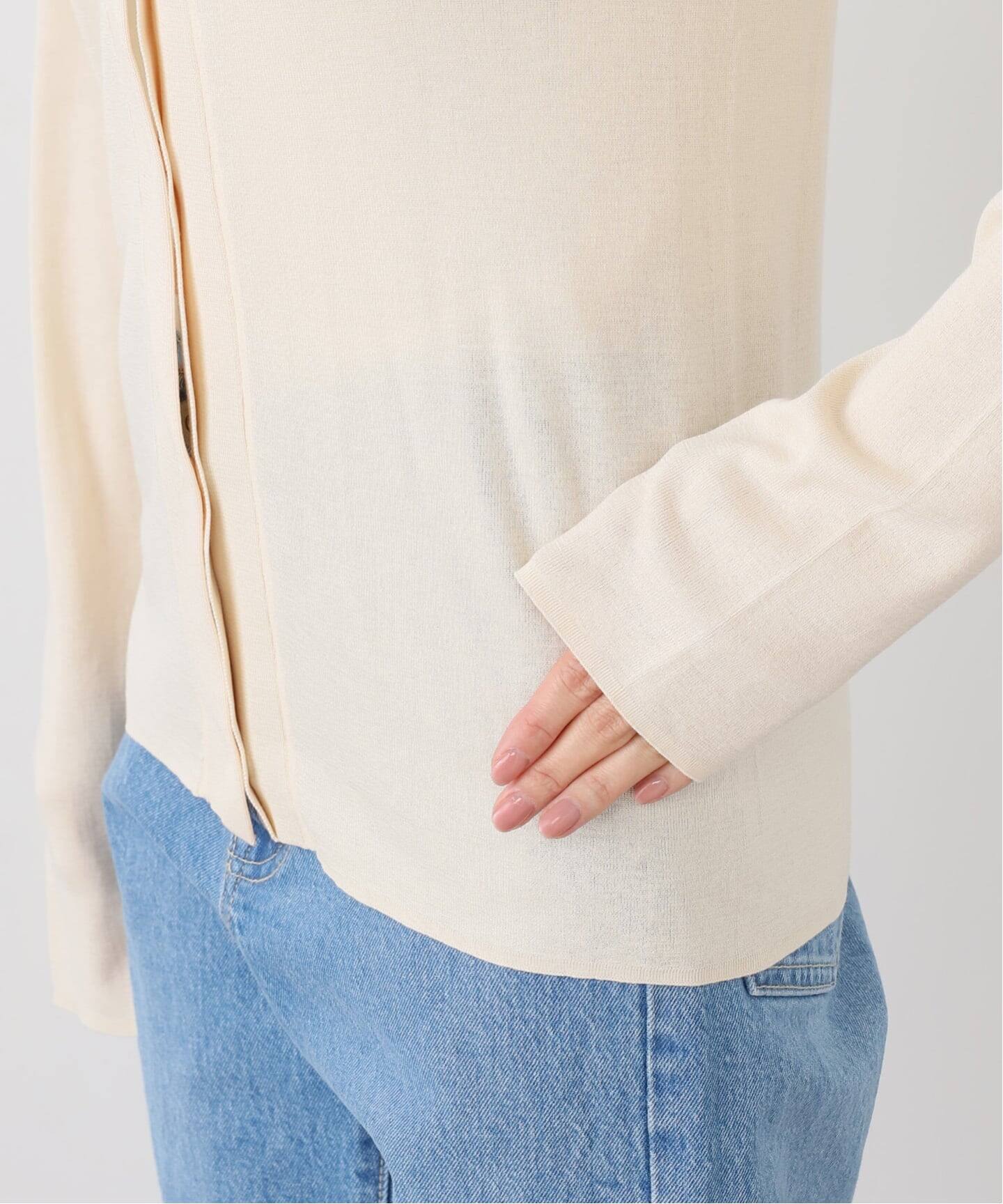 トップス seya Silk Shirt seya.】HIGH GAUZE SILK SHIRT/ULTRA FINE 2（ニット／セーター