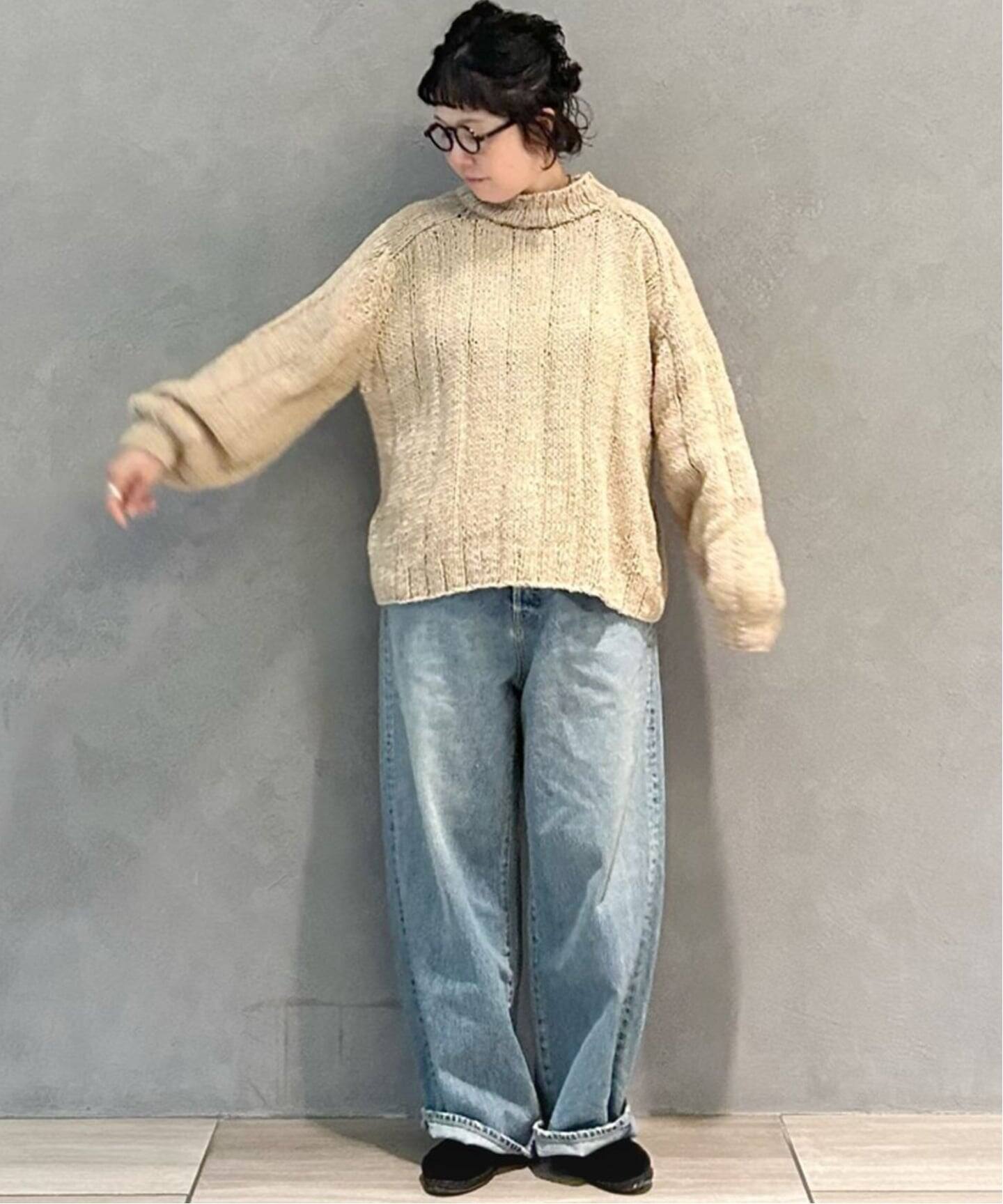 MAYDI】 TURTLENECK CAMEL SWEATER（ニット／セーター）｜journal