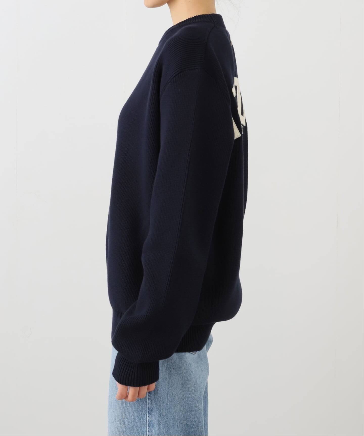 GOLDEN GOOSE】 GOLDEN LOGO CREW NECK KNIT（ニット／セーター