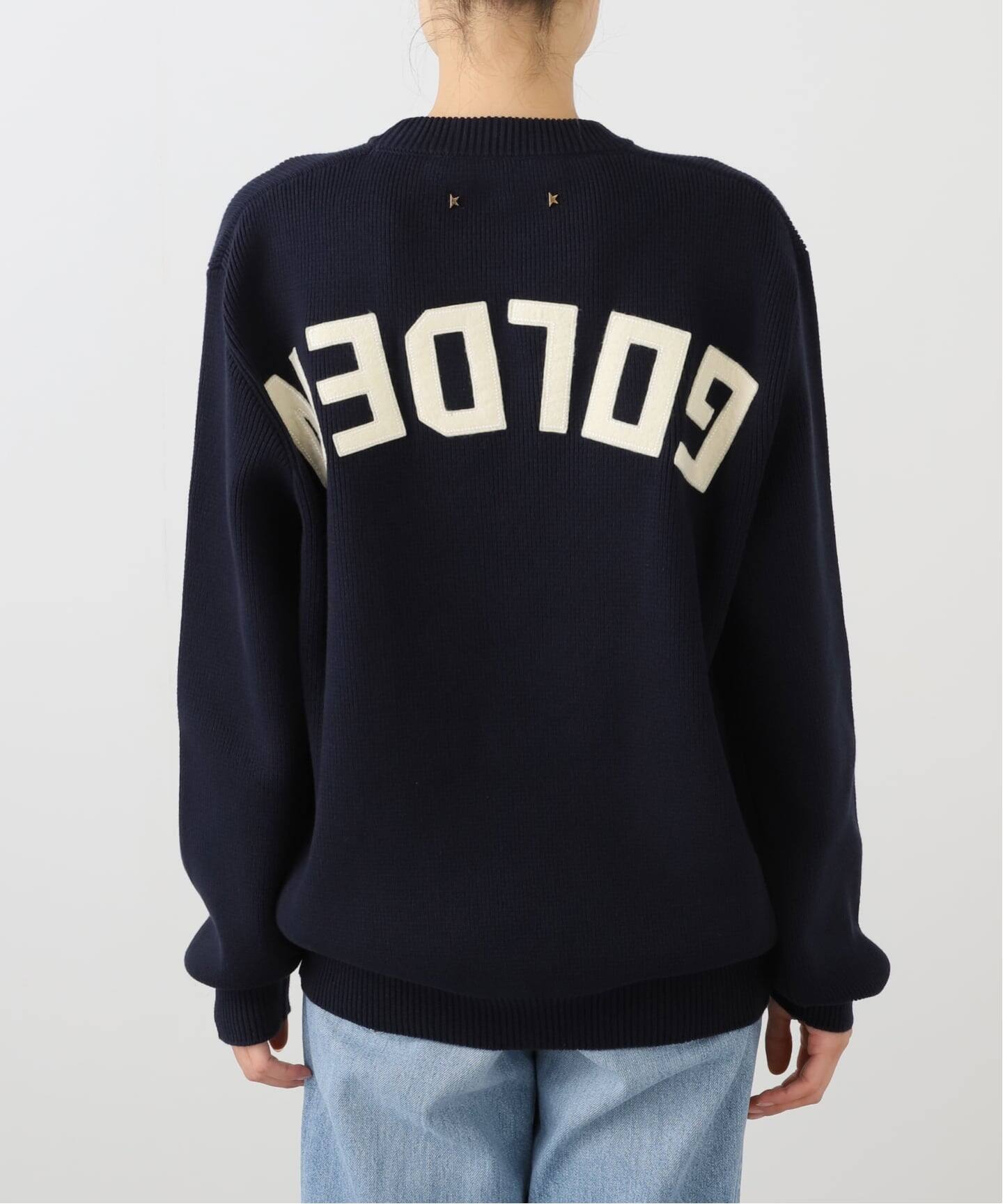 GOLDEN GOOSE】 GOLDEN LOGO CREW NECK KNIT（ニット／セーター