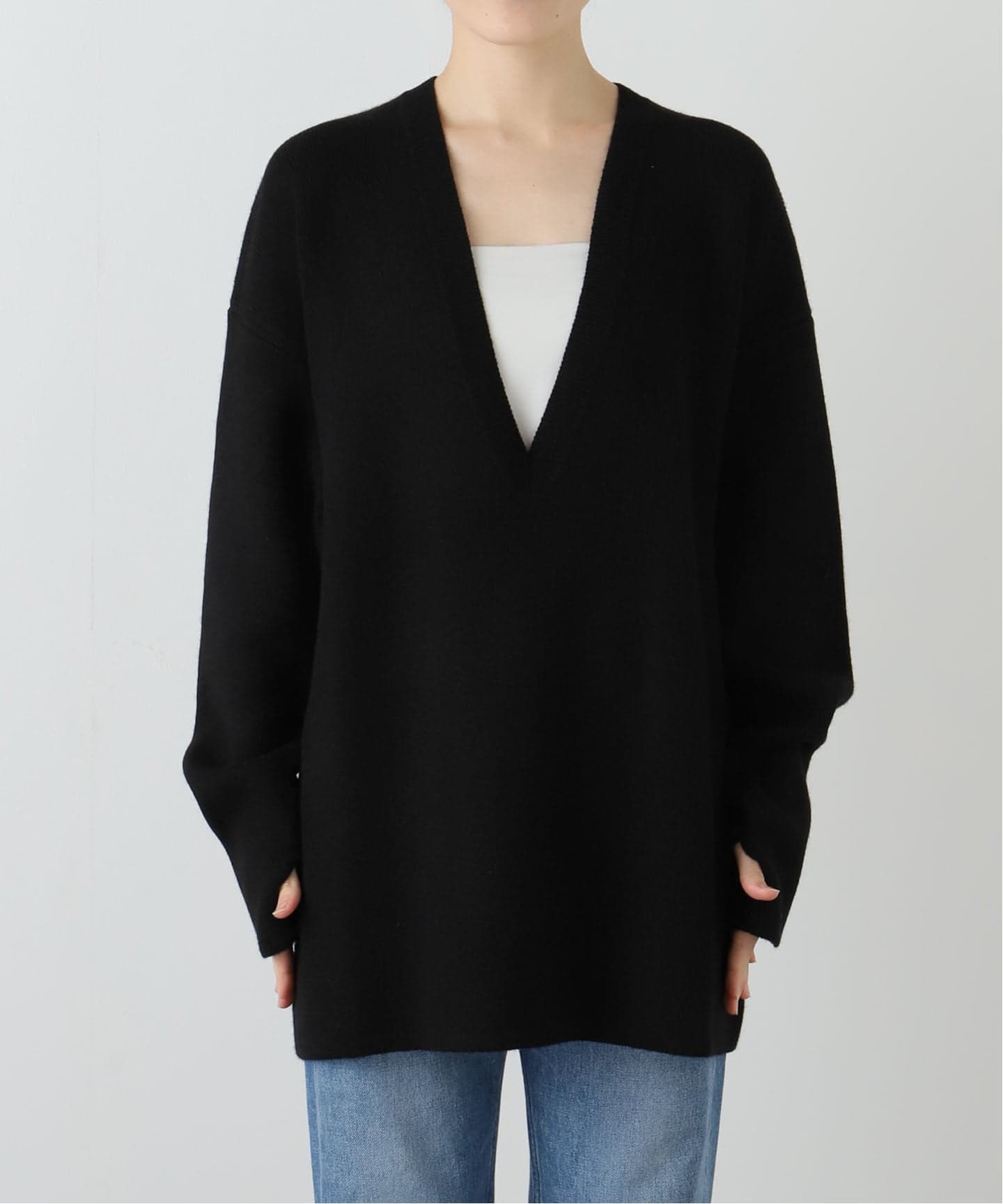 SEEALL】 YAK DEEP V SWEATER（ニット／セーター）｜journal standard