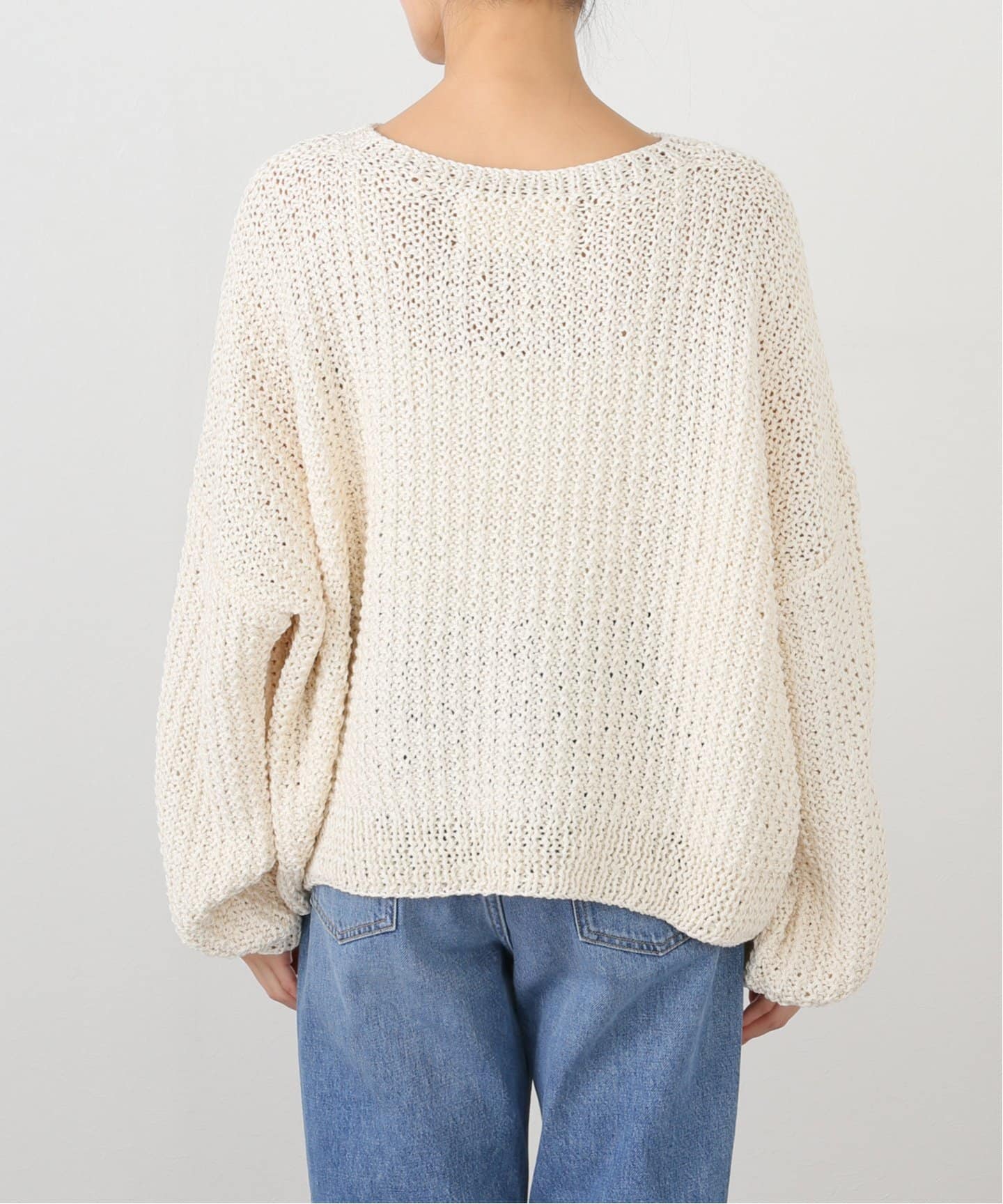 美品j.s luxe MAYDI /HAND KNITTED C/N セーター