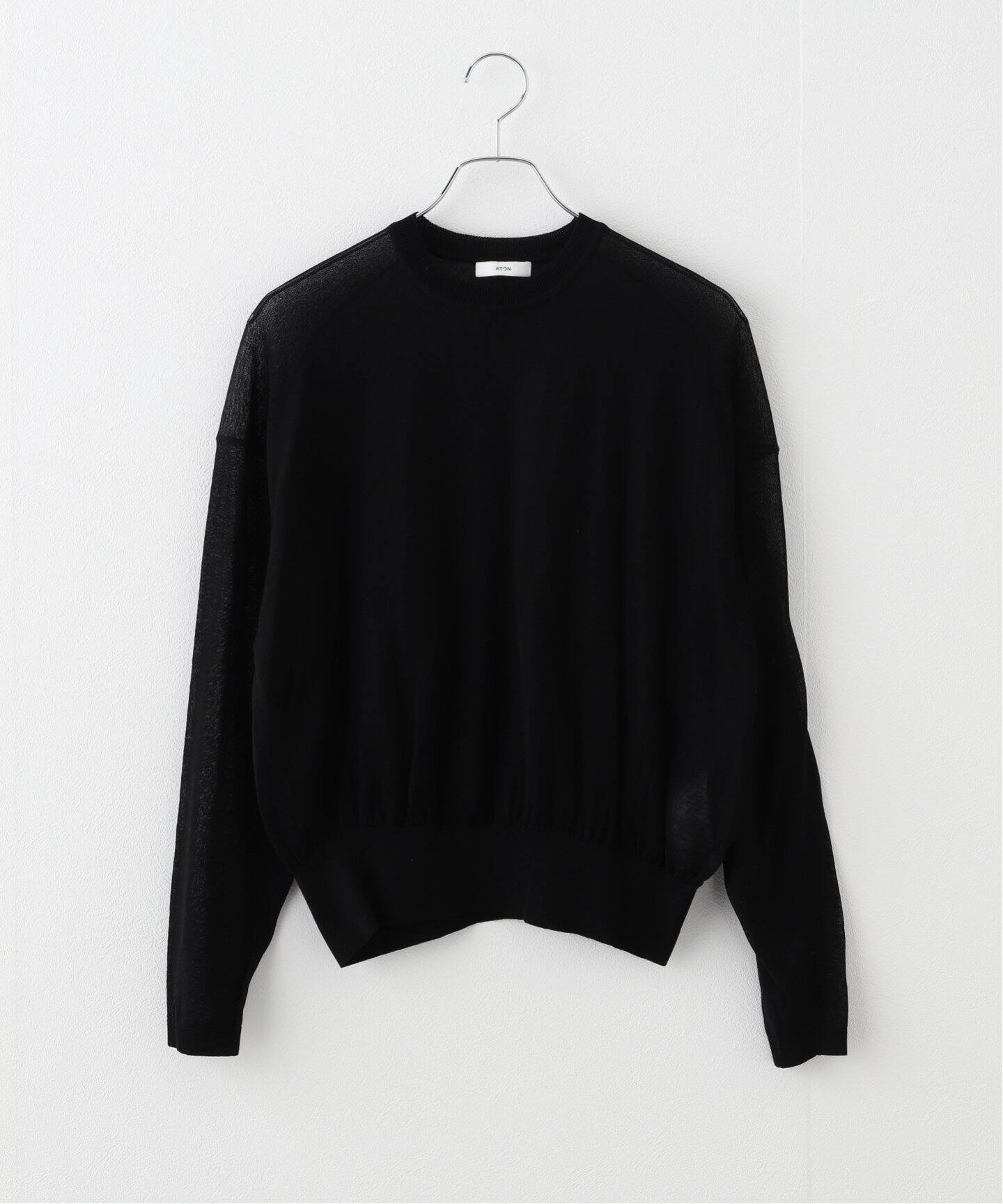 ATON】COMPACT COTTON CREWNECK SWEATER（ニット／セーター）｜journal 