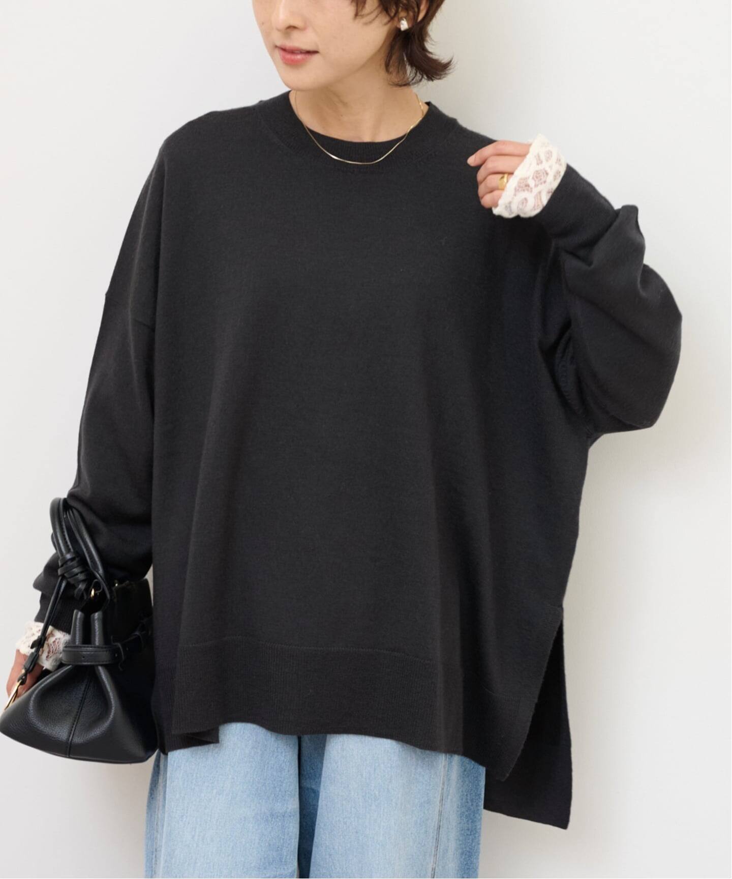 一部WEB限定追加 / 新色》BiellaYarnワイドクルーネックプル