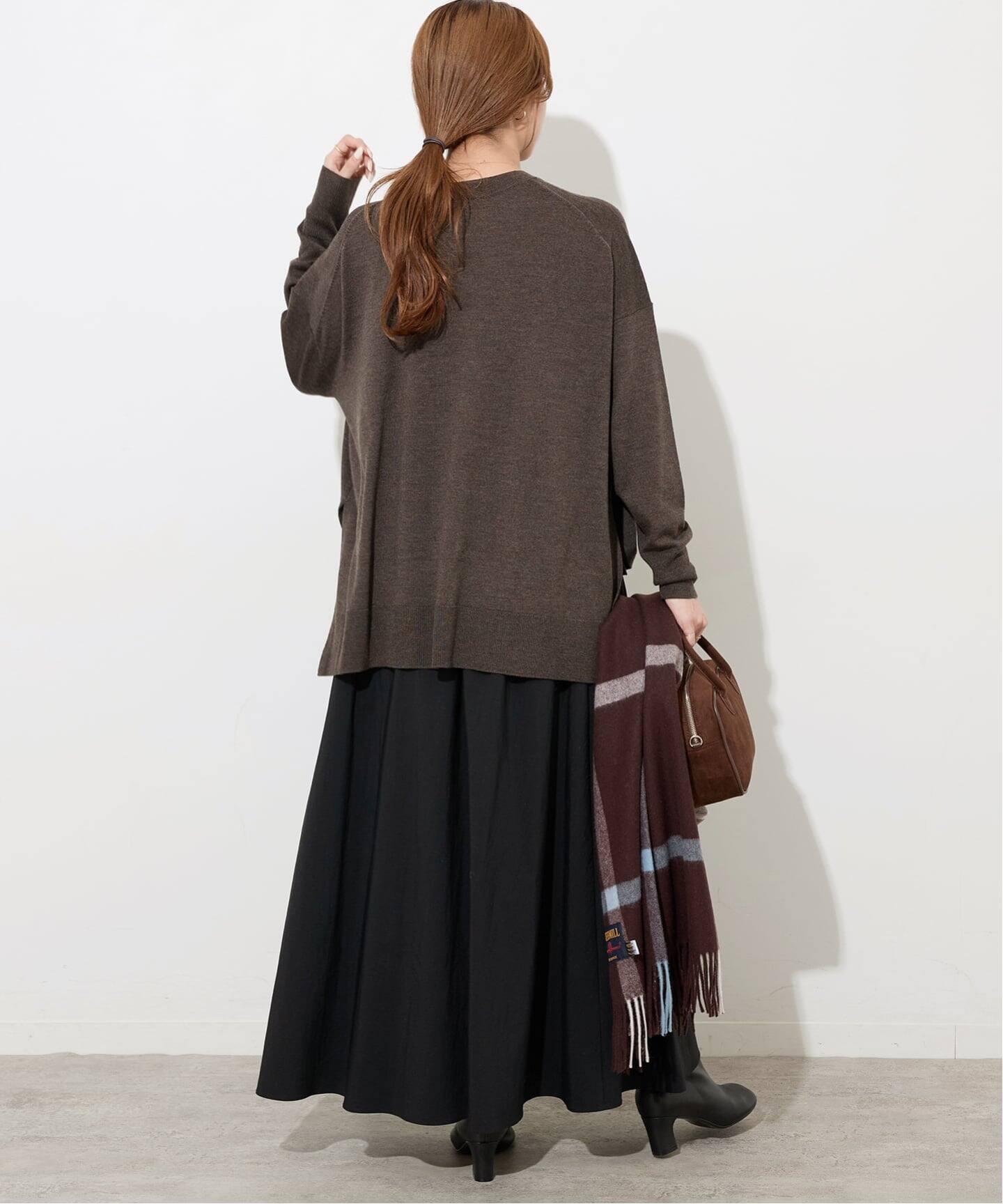 一部WEB限定追加 / 新色》BiellaYarnワイドクルーネックプルオーバー