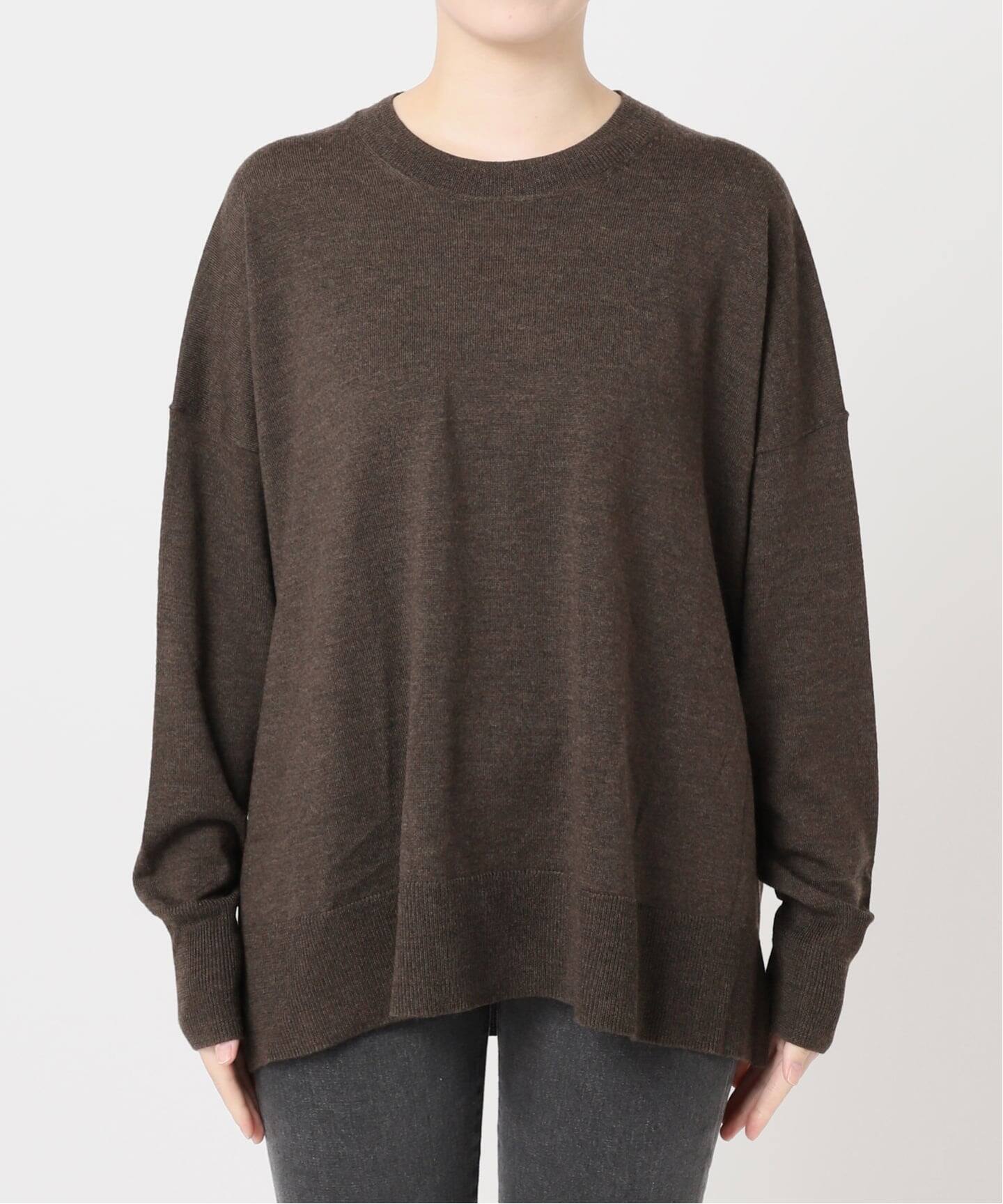 美品ジャーナルスタンダードレリュームBiellaYarnクルーネックプルオーバー 一部WEB限定追加 / 新色》BiellaYarnワイドクルーネックプルオーバー