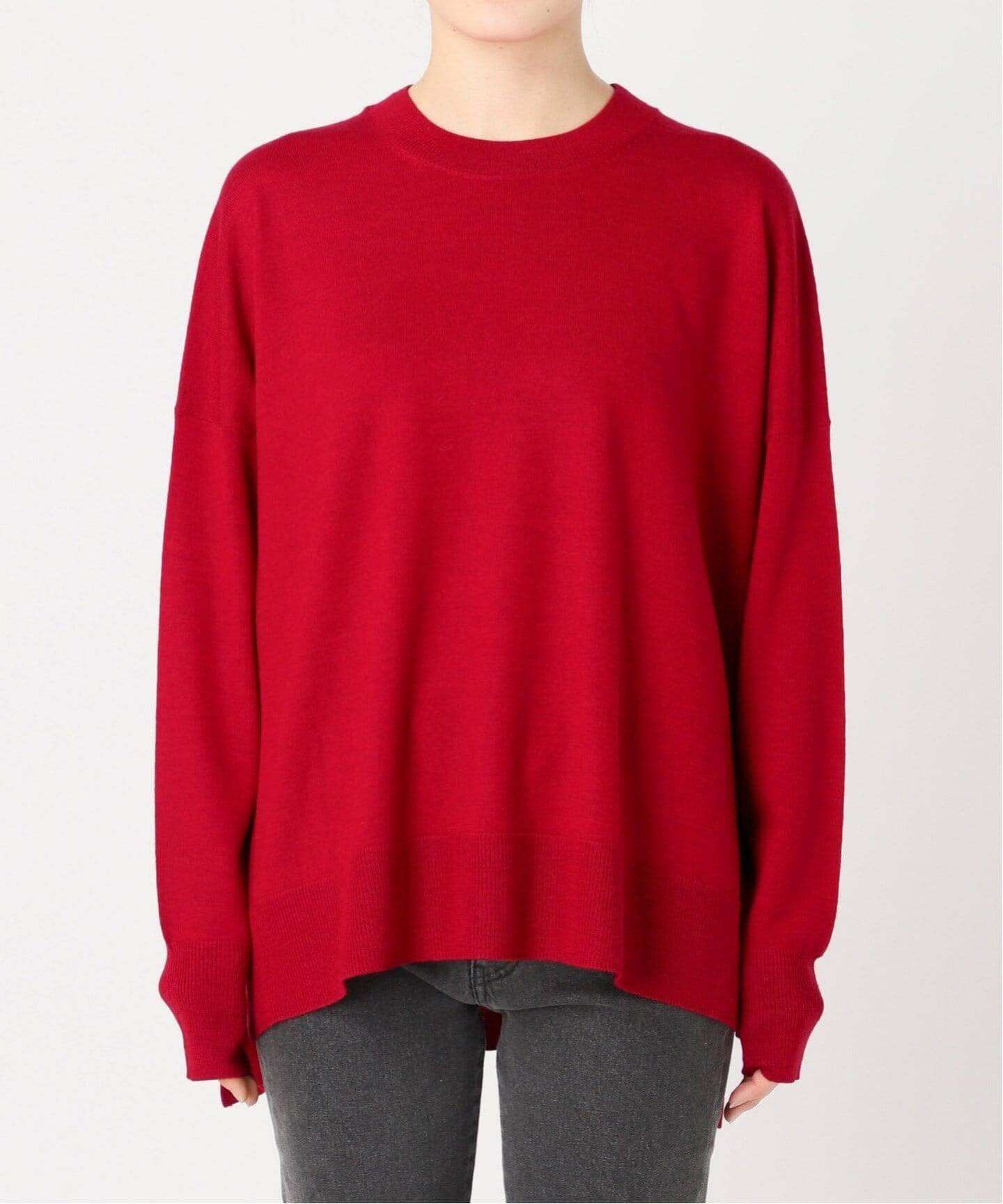 一部WEB限定追加 / 新色》BiellaYarnワイドクルーネックプルオーバー