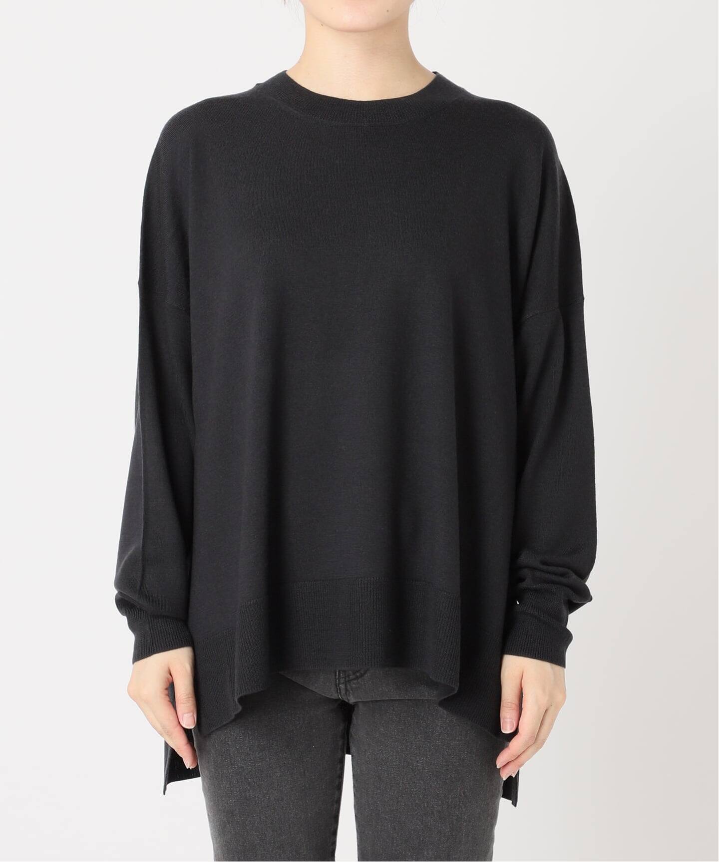 【2025AW】relume BiellaYarnワイドクルーネックニット 一部WEB限定追加4》BiellaYarnワイドクルーネックプルオーバー（ニット