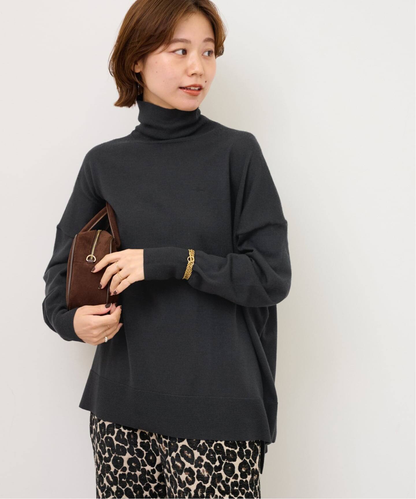 【新品】JOURNALSTANDARDrelume ワイドタートルネックニット 追加2 / 新色》BiellaYarnワイドタートルネック（ニット／セーター