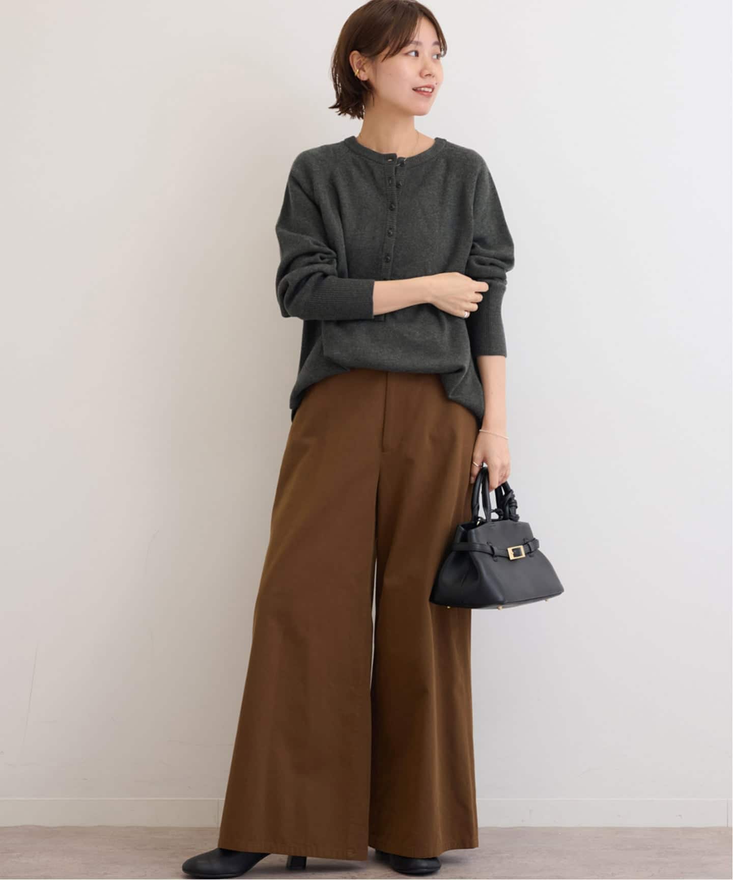 追加 / 新色》ウールミックス2WAYビッグプルオーバー（ニット