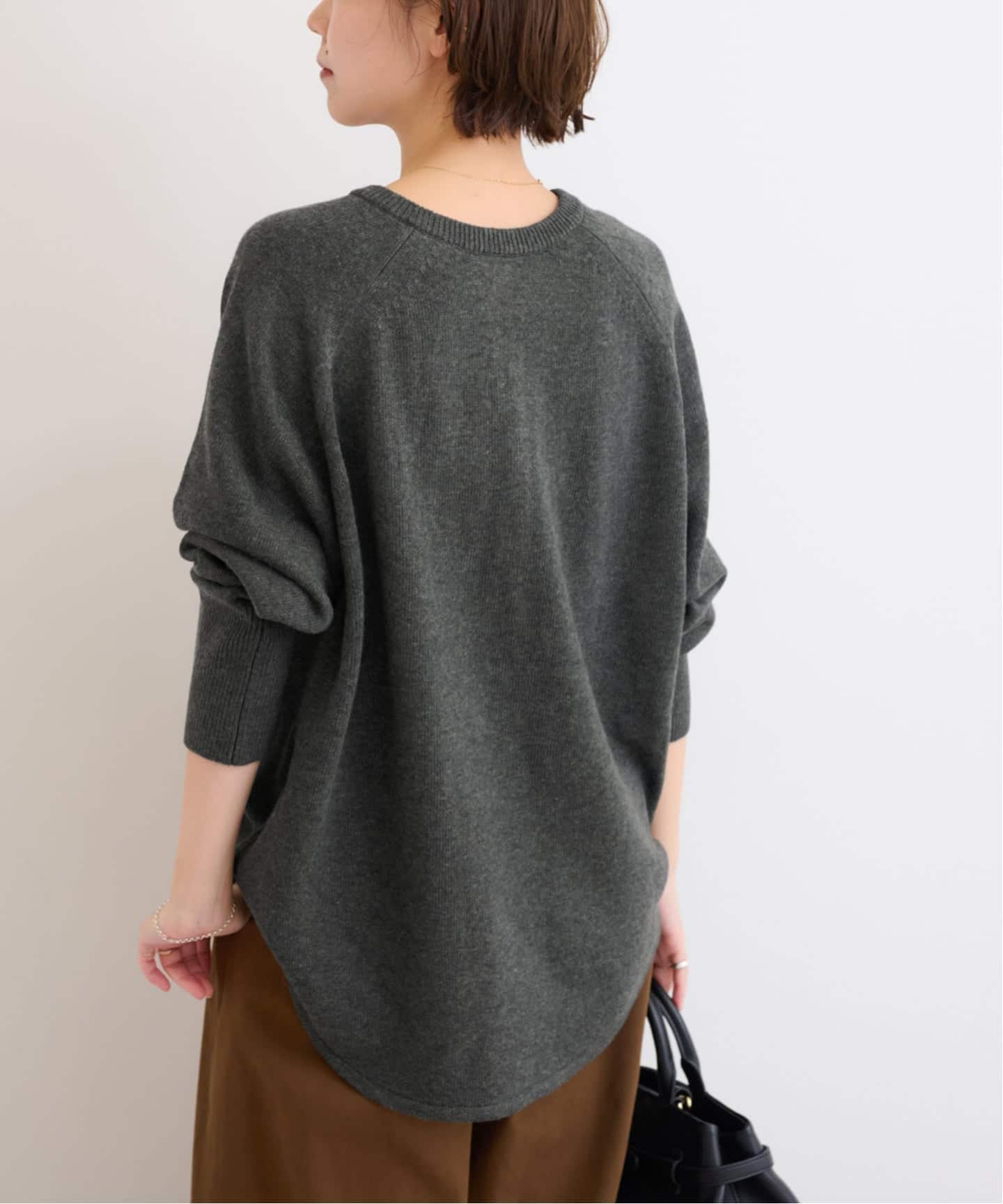 追加 / 新色》ウールミックス2WAYビッグプルオーバー（ニット
