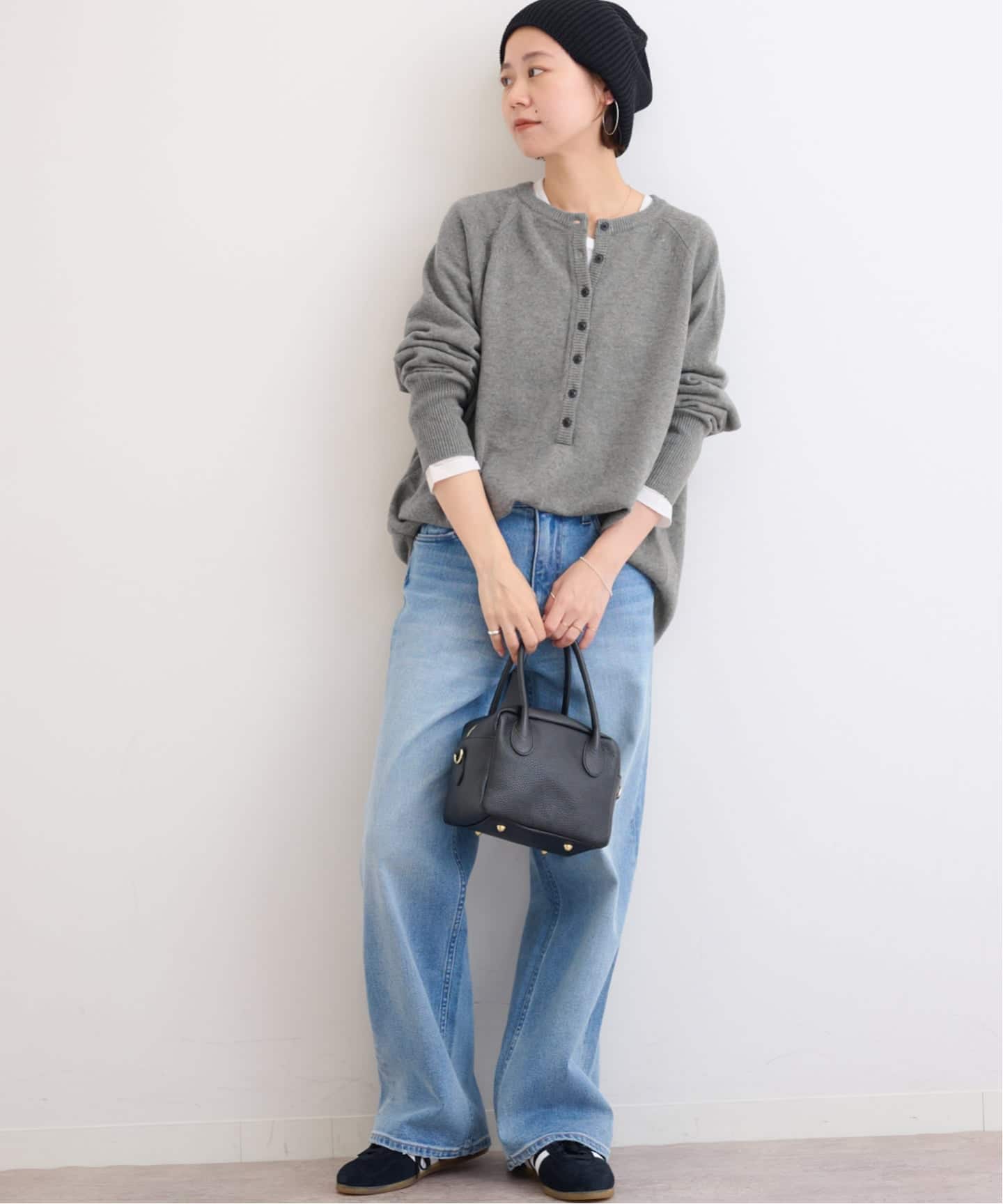 追加 / 新色》ウールミックス2WAYビッグプルオーバー（ニット