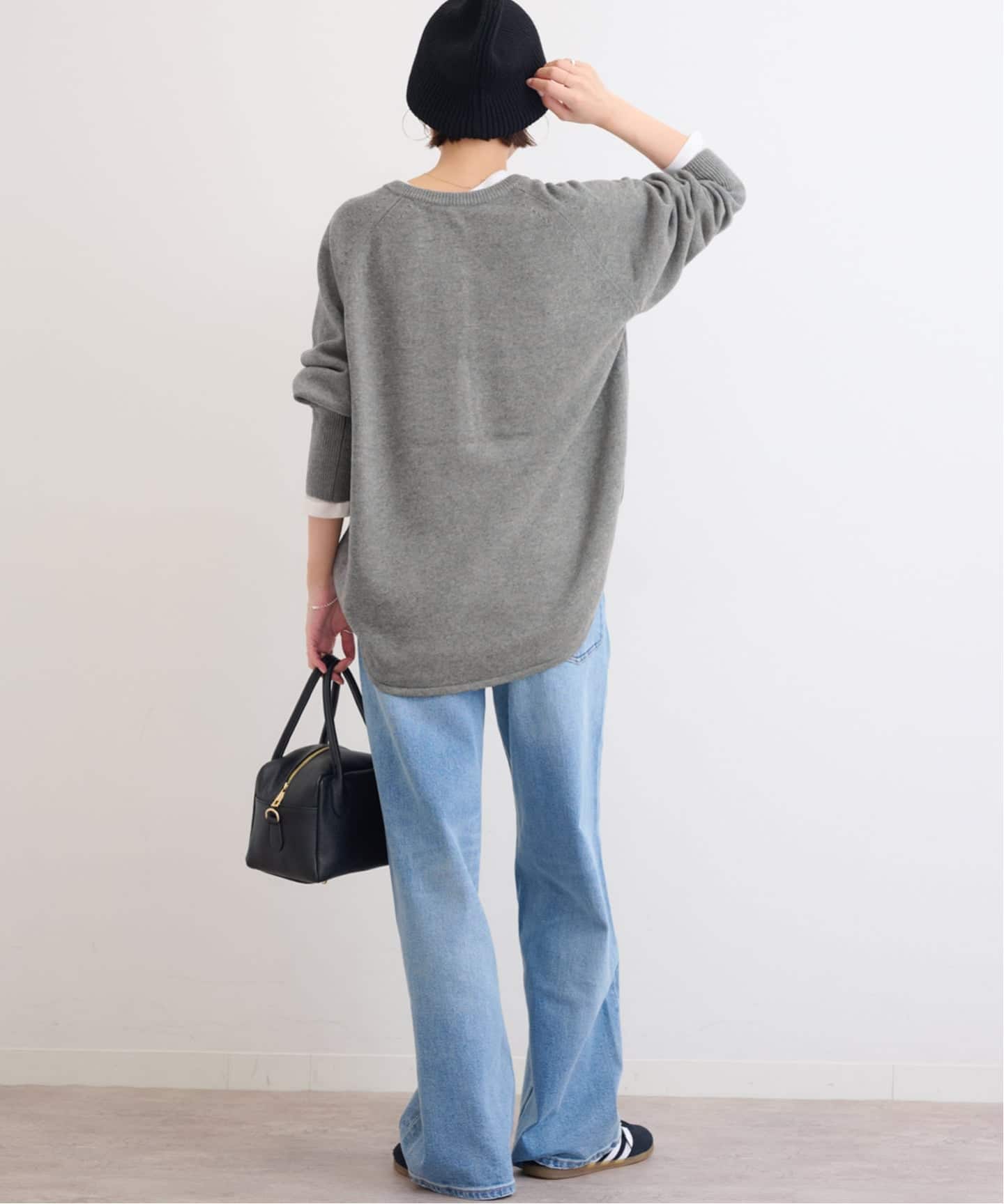 追加 / 新色》ウールミックス2WAYビッグプルオーバー（ニット