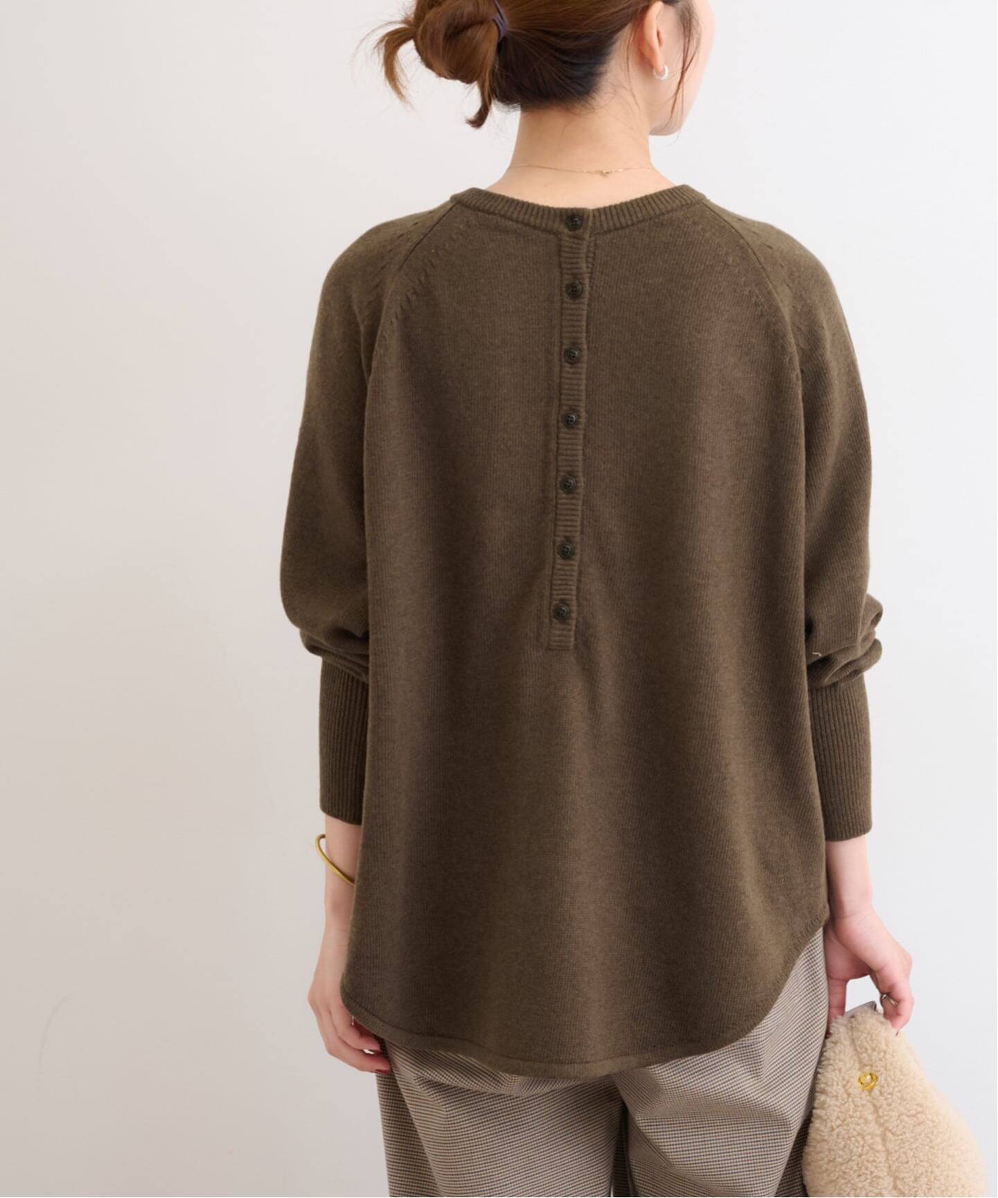 追加 / 新色》ウールミックス2WAYビッグプルオーバー（ニット