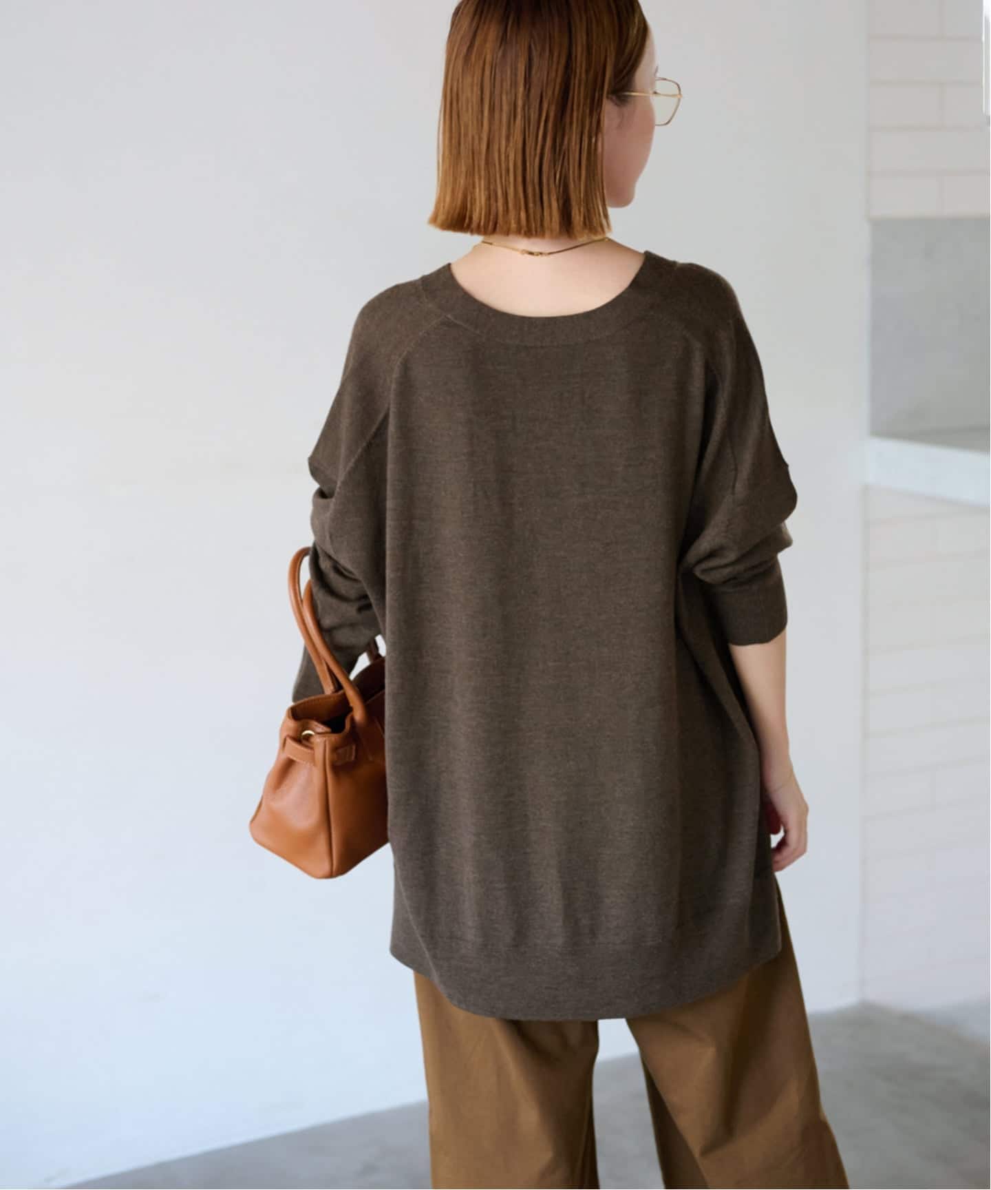 BiellaYarnワイドVネックカーディガン（カーディガン）｜JOURNAL